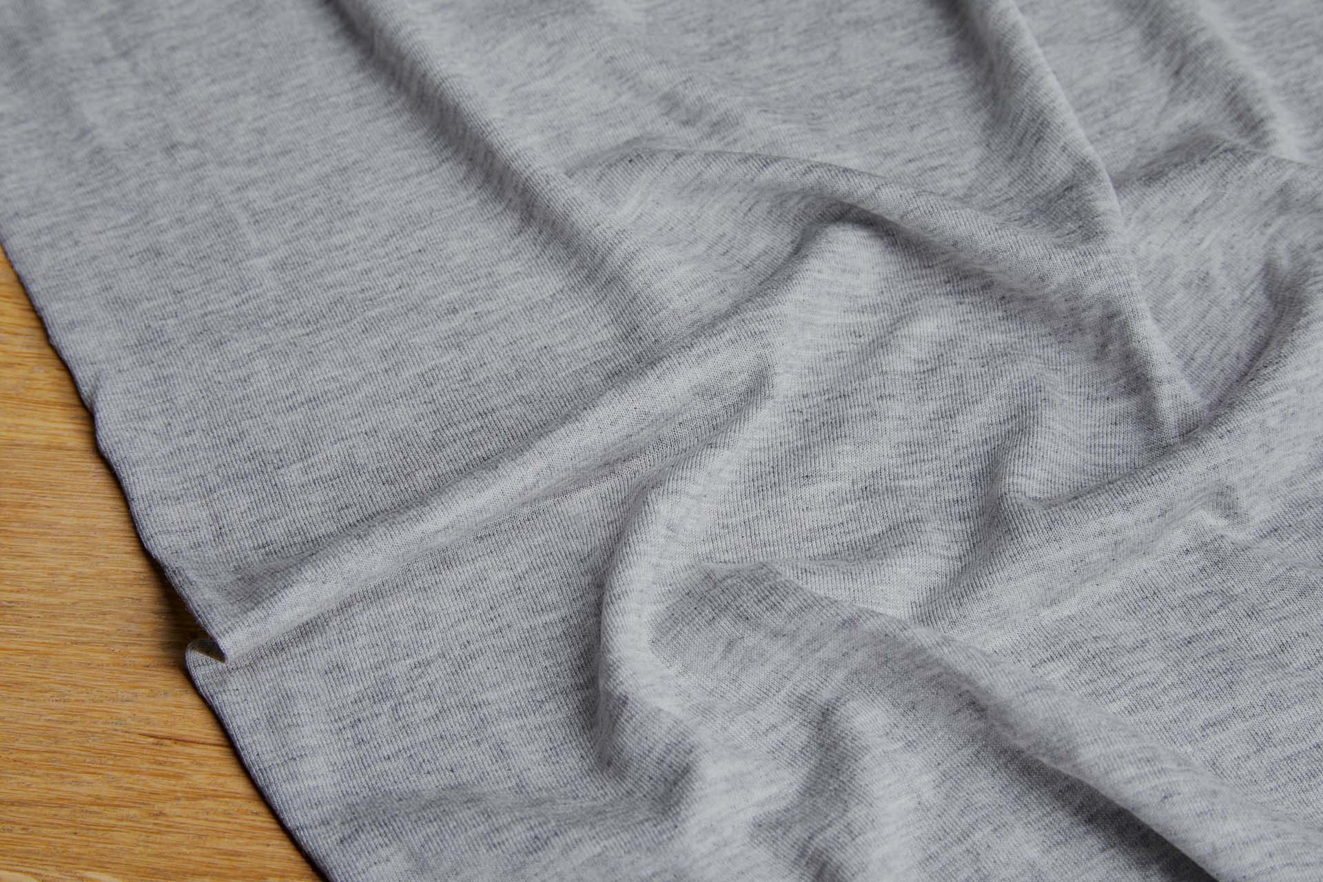 T-shirt Jersey - Grey Melange fabric, image 4 of 5