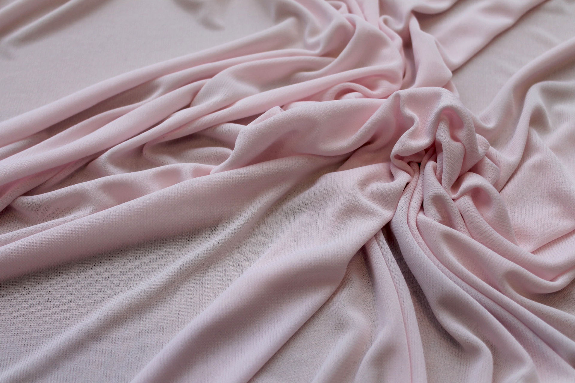 Viscose Jersey - Slinky - Pale Pink fabric, image 3 of 6