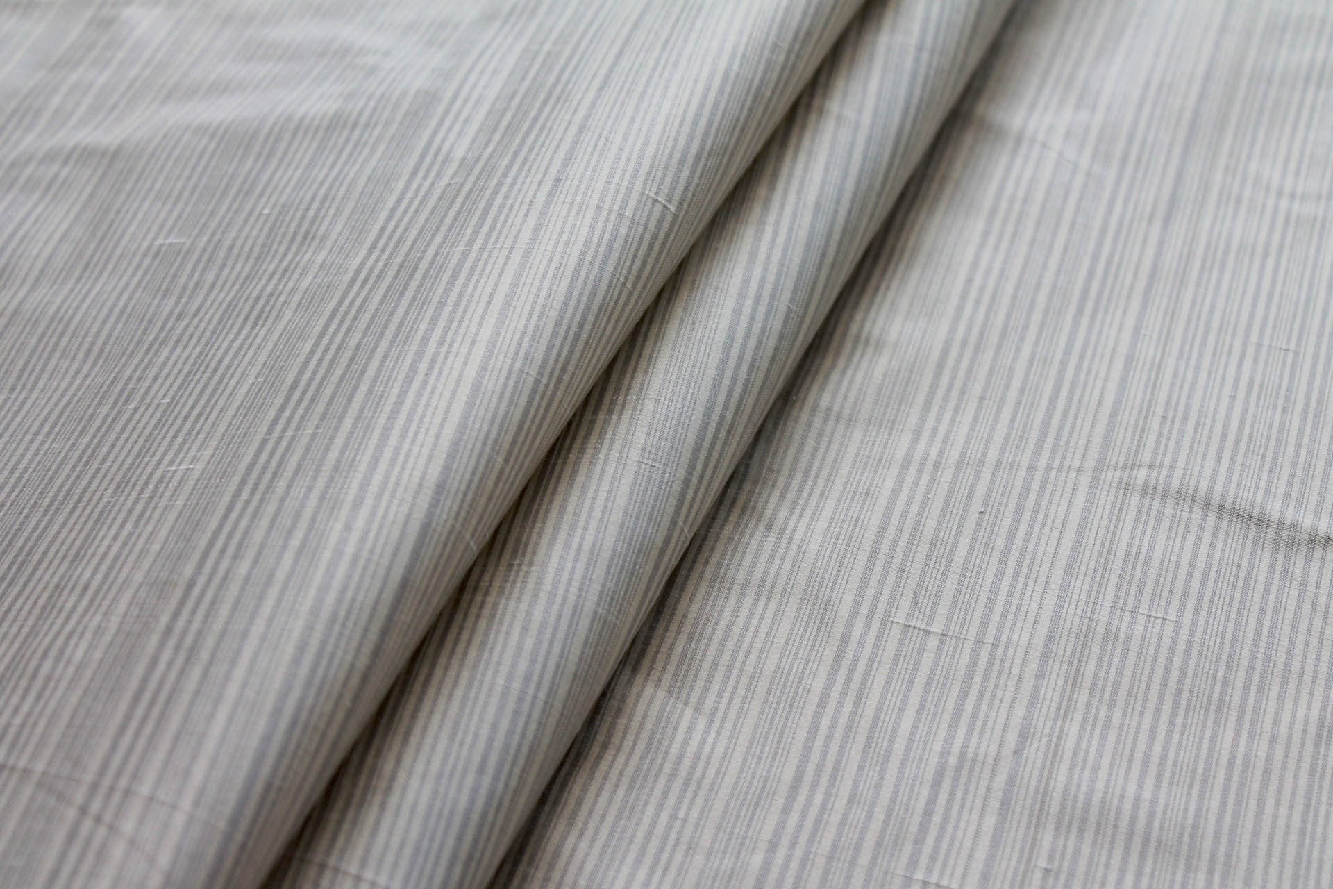 Striped Silk Taffeta - Sand and Grey fabric, image 6 of 6