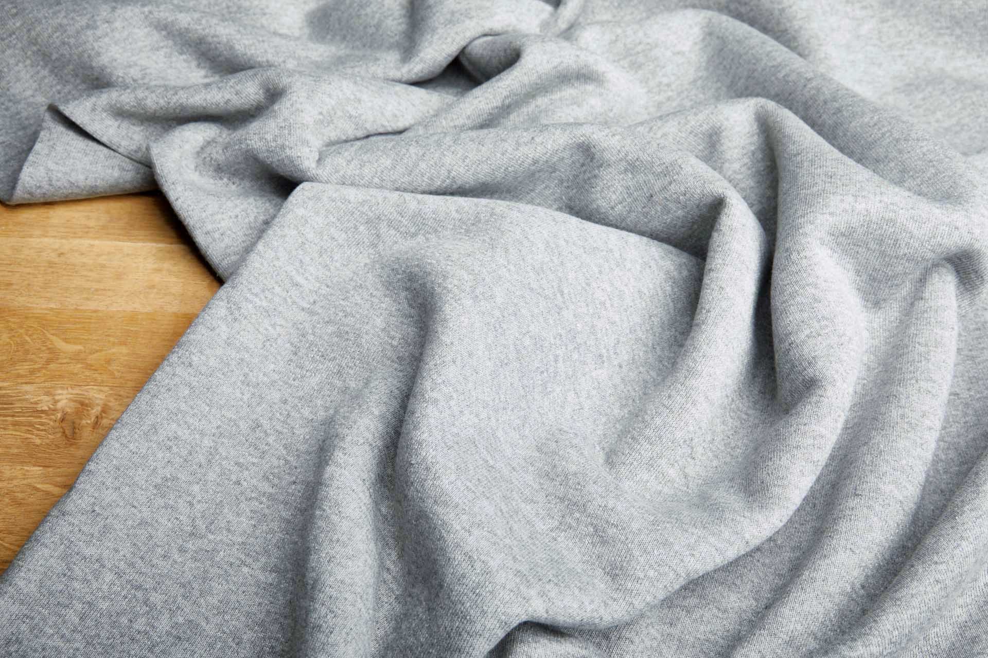 Sweatshirt Jersey - Pale Grey fabric, image 2 of 4