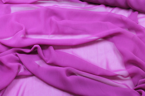 Amethyst Silk Georgette fabric, image 3 of 4