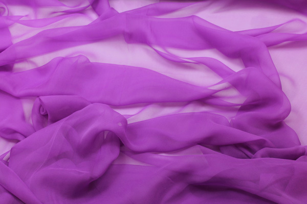 Violet Silk Chiffon fabric, image 4 of 4