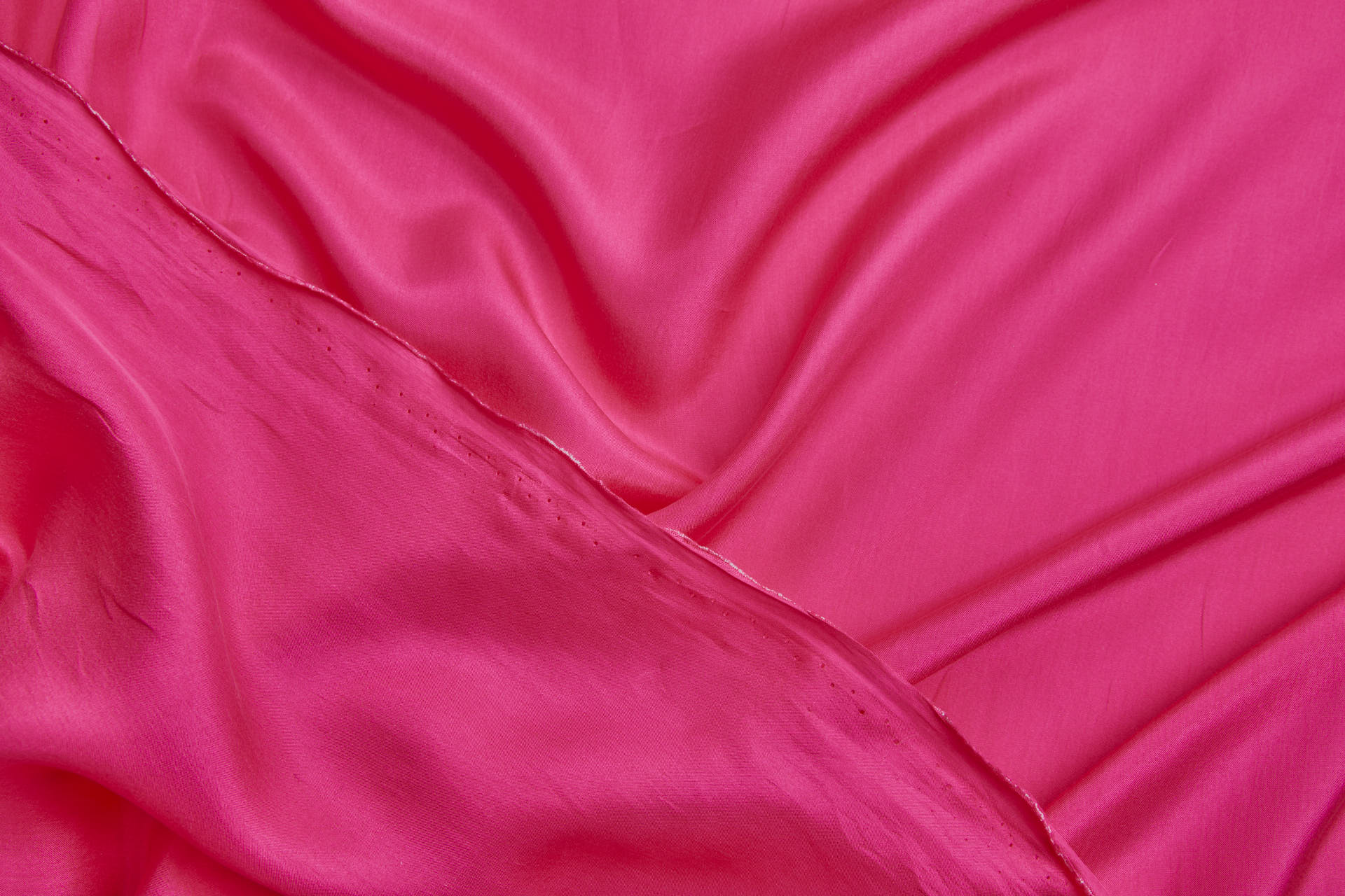 Silk Habotai - Hot Pink fabric, image 3 of 5