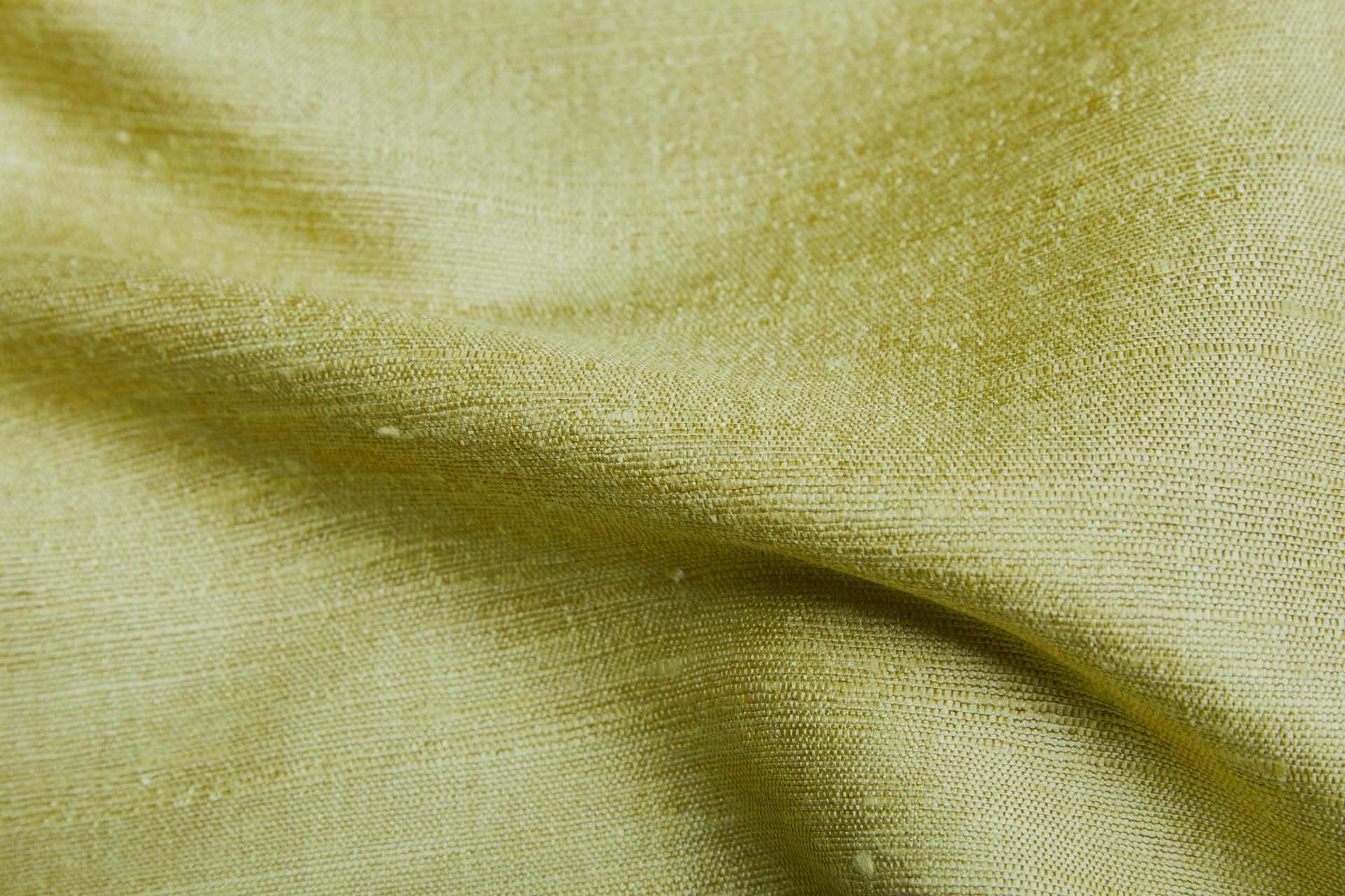 Lime Textured Raw Silk fabric, image 2 of 7
