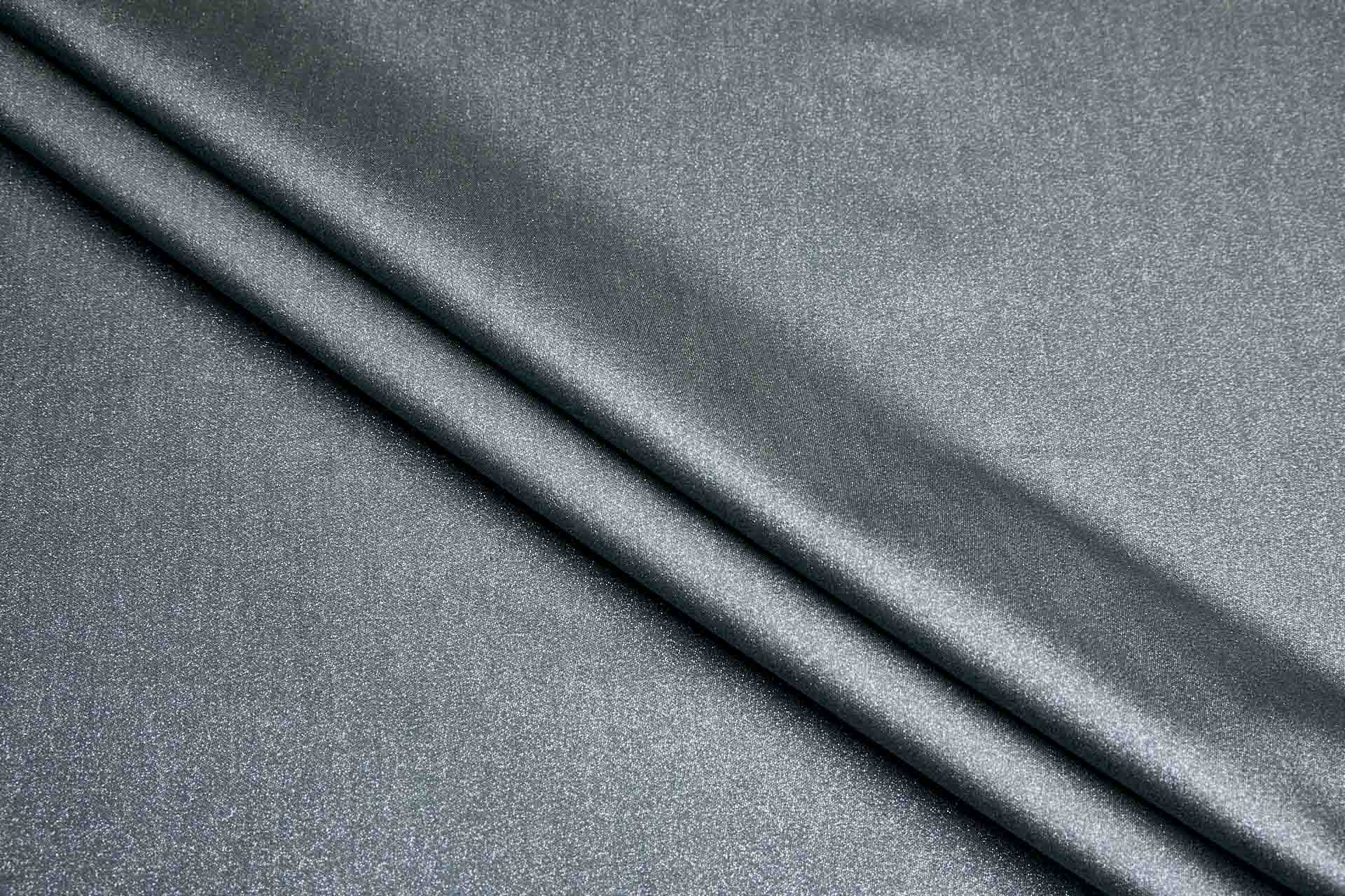 Dark Grey Glitter Stretch Cotton fabric, image 6 of 6