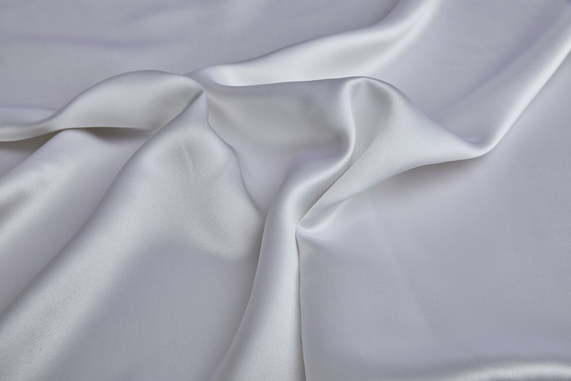 White Silk Satin - 110cm wide fabric, image 5 of 5