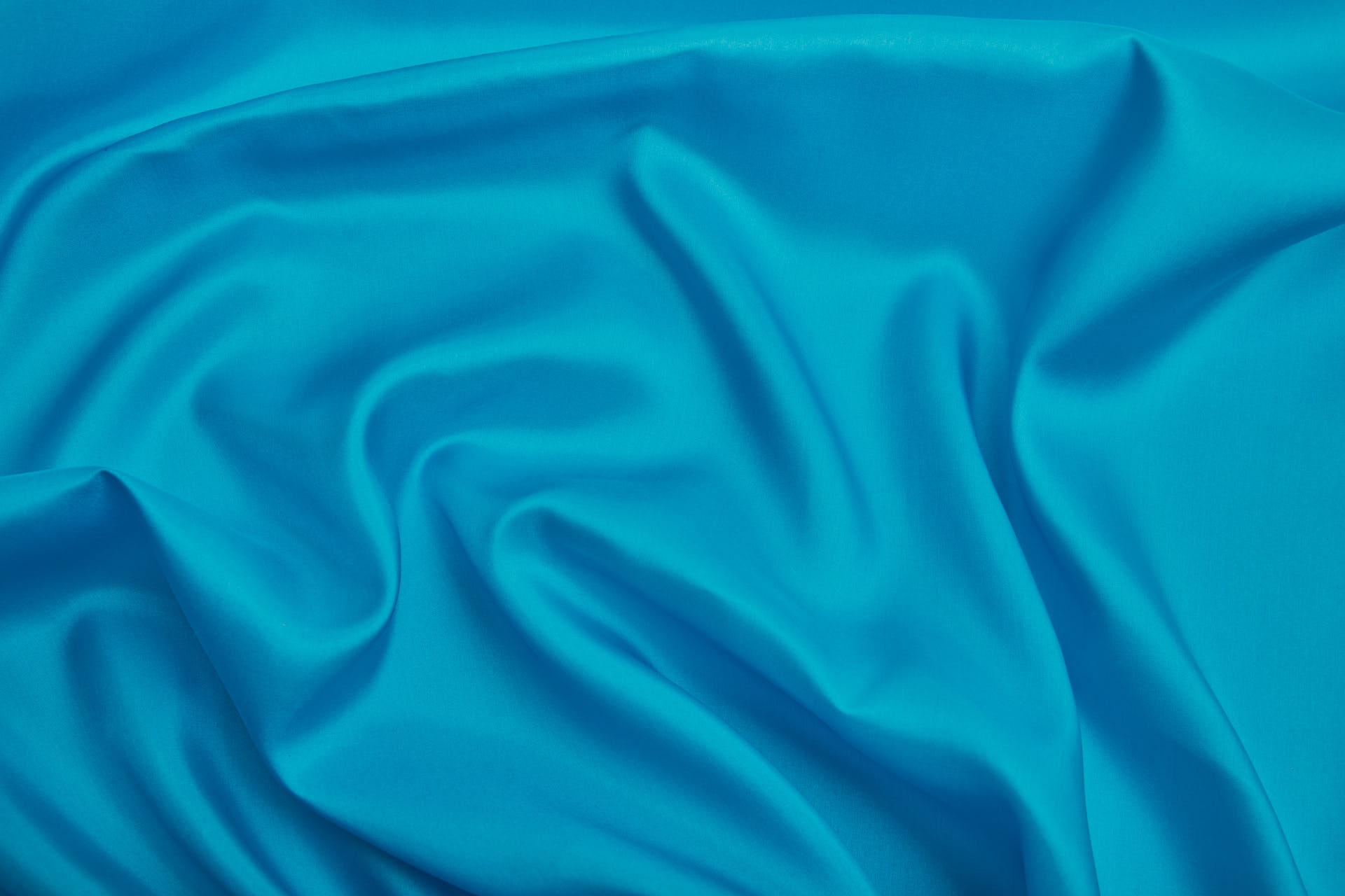 Silk Habotai - Turquoise fabric, image 5 of 5