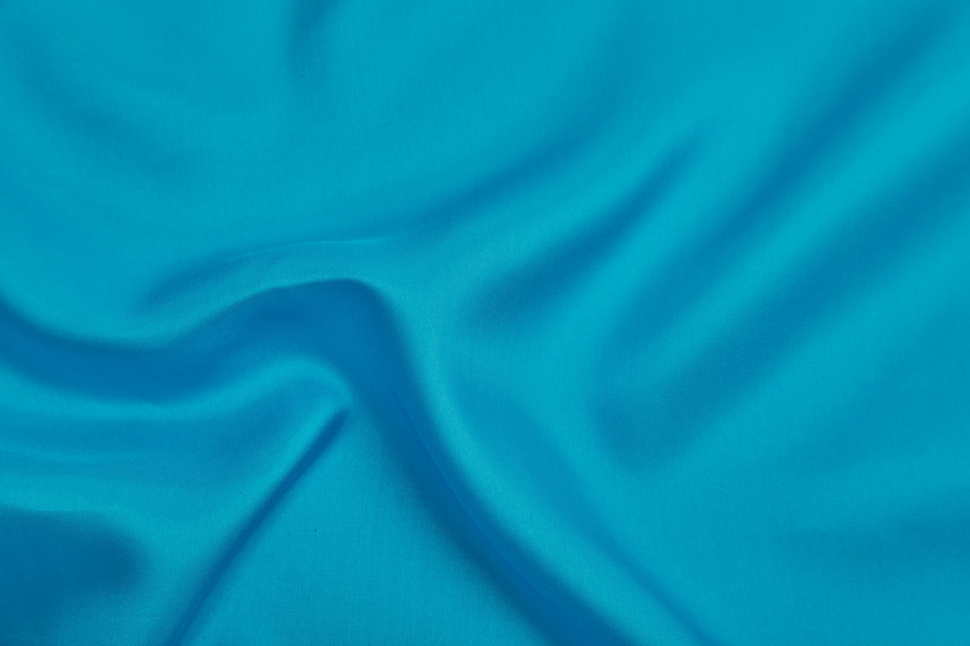 Silk Habotai - Turquoise fabric, image 4 of 5
