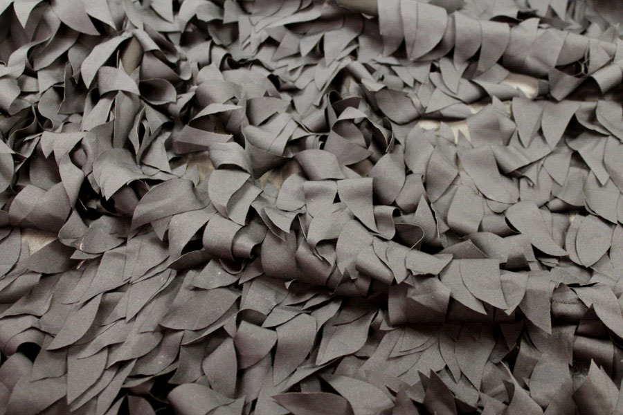 Fabric "Leaf" Applique - Black, image 5 of 6