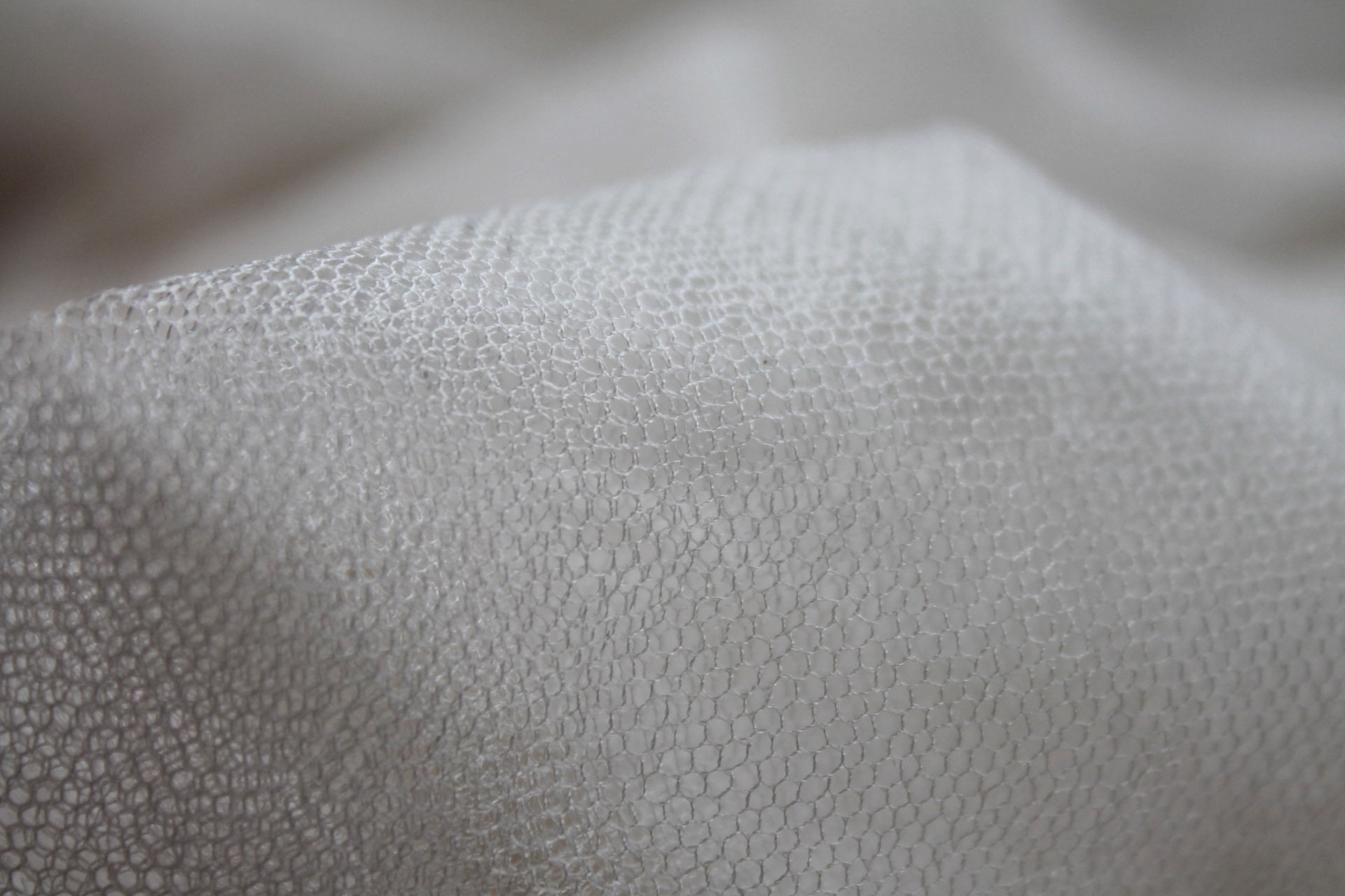 Rustic Soft Silk Tulle - Ivory Cathedral fabric, image 3 of 5