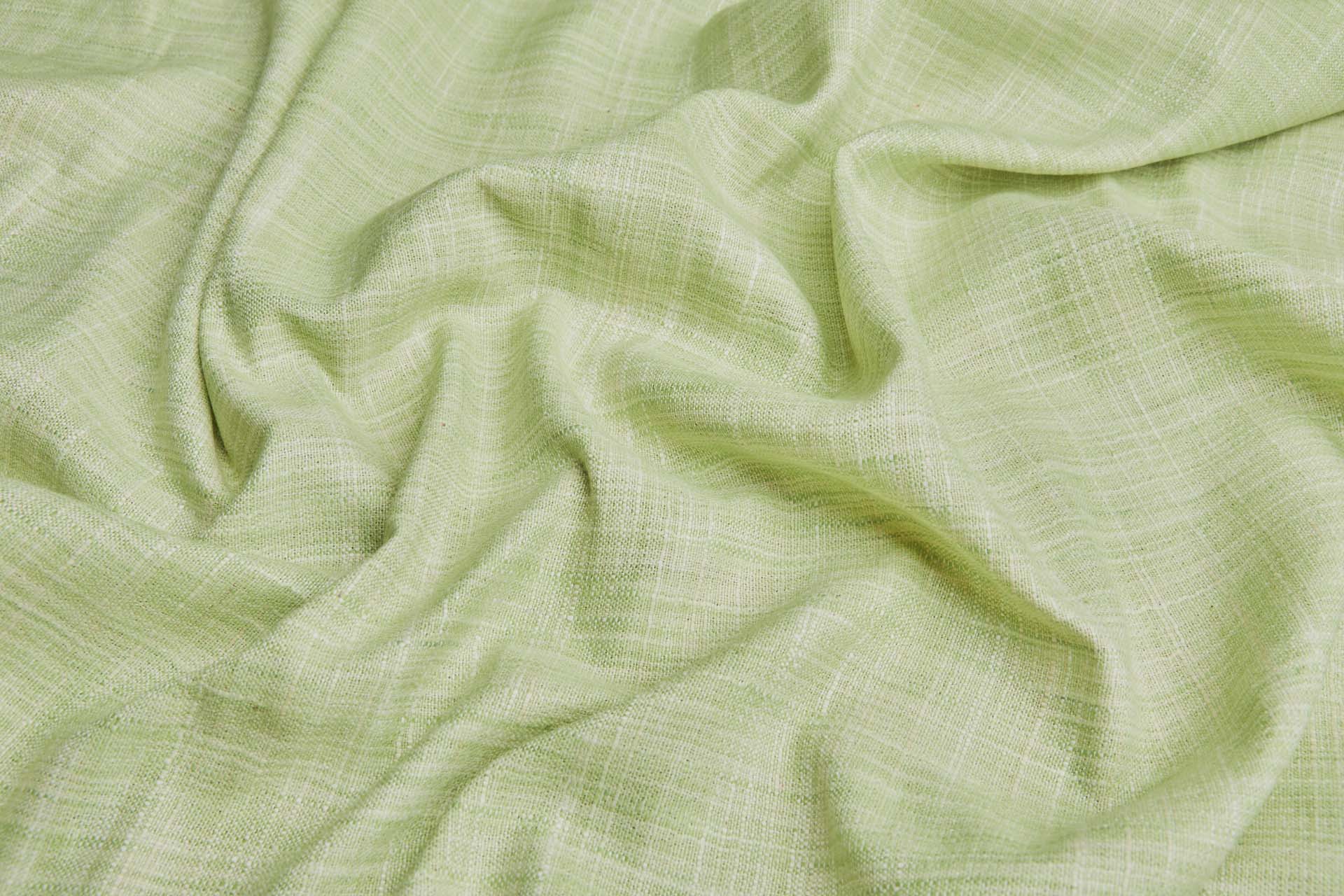 Soft Textured Multi Shaded Green Matka Weave fabric, image 4 of 6