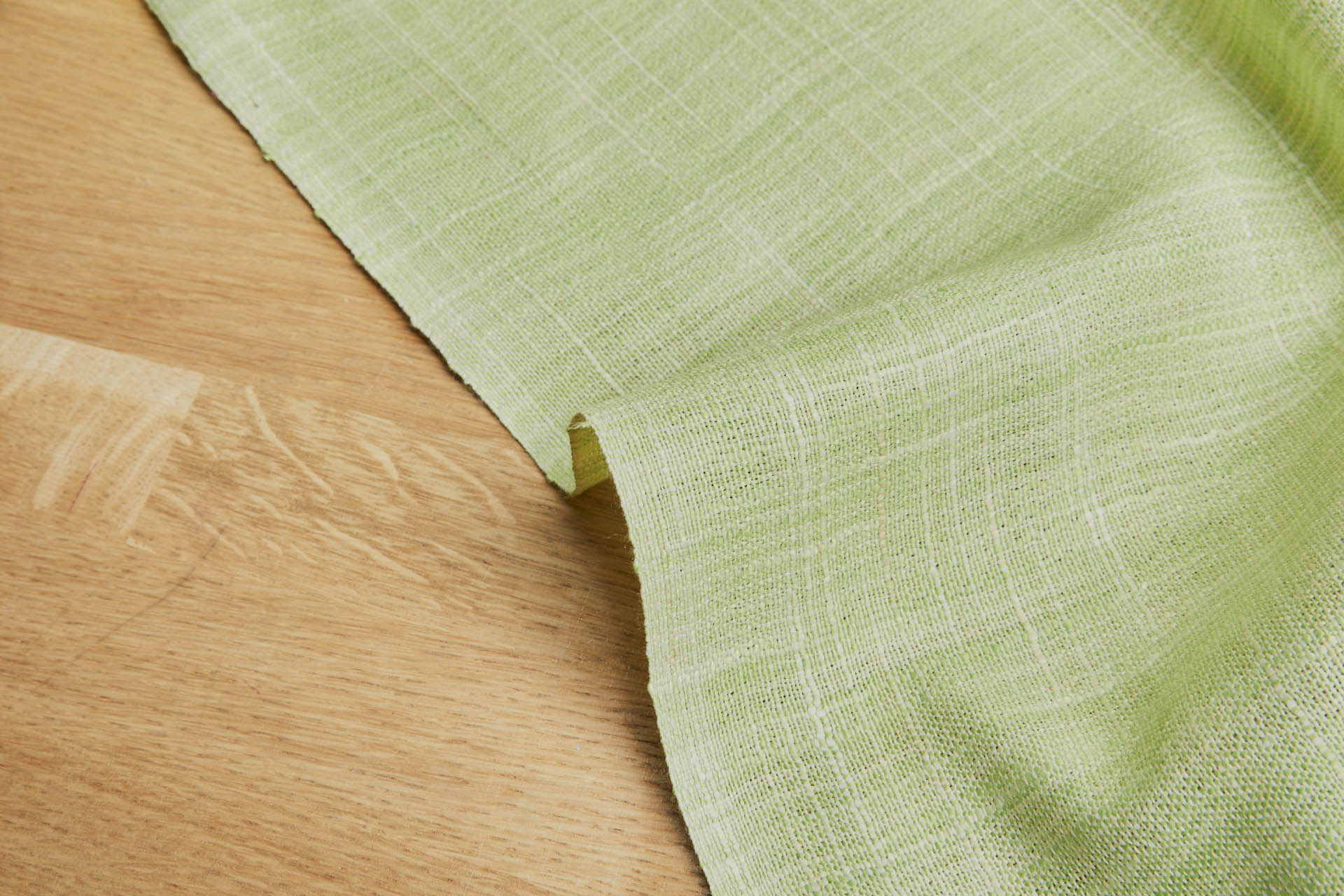 Soft Textured Multi Shaded Green Matka Weave fabric, image 5 of 6