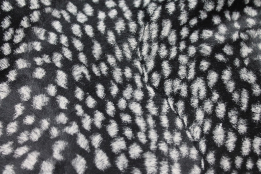 Pony Skin - Black With White Spots fabric, image 5 of 6