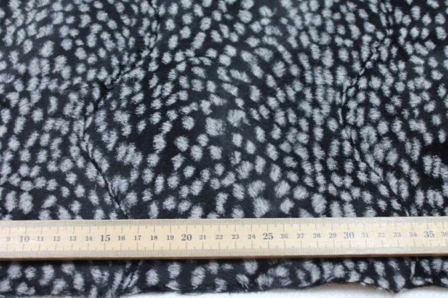 Pony Skin - Black With White Spots fabric, image 4 of 6