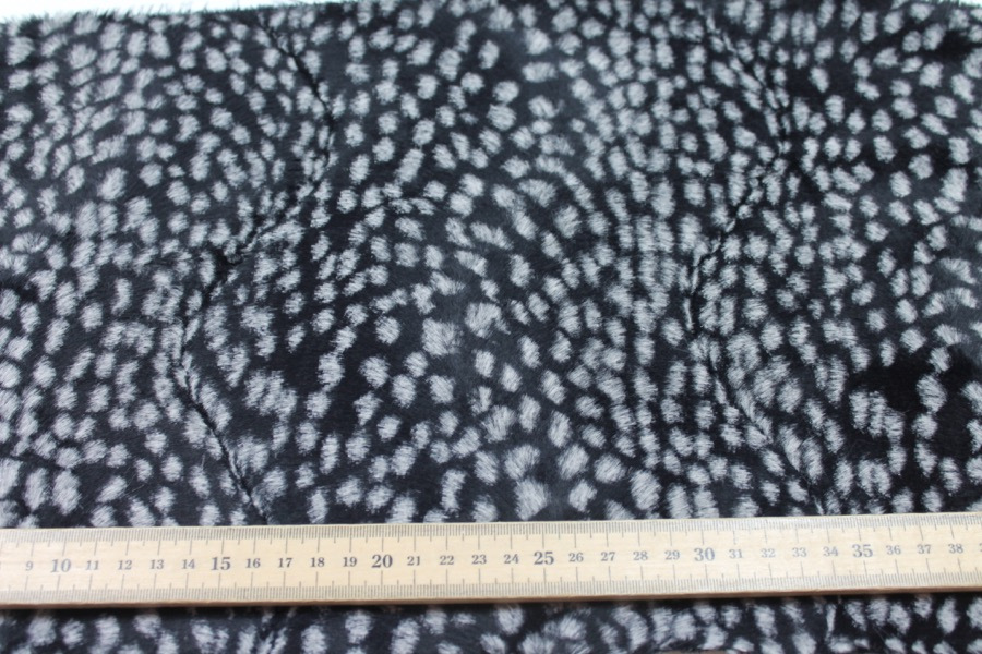 Pony Skin - Black With White Spots fabric, image 2 of 6