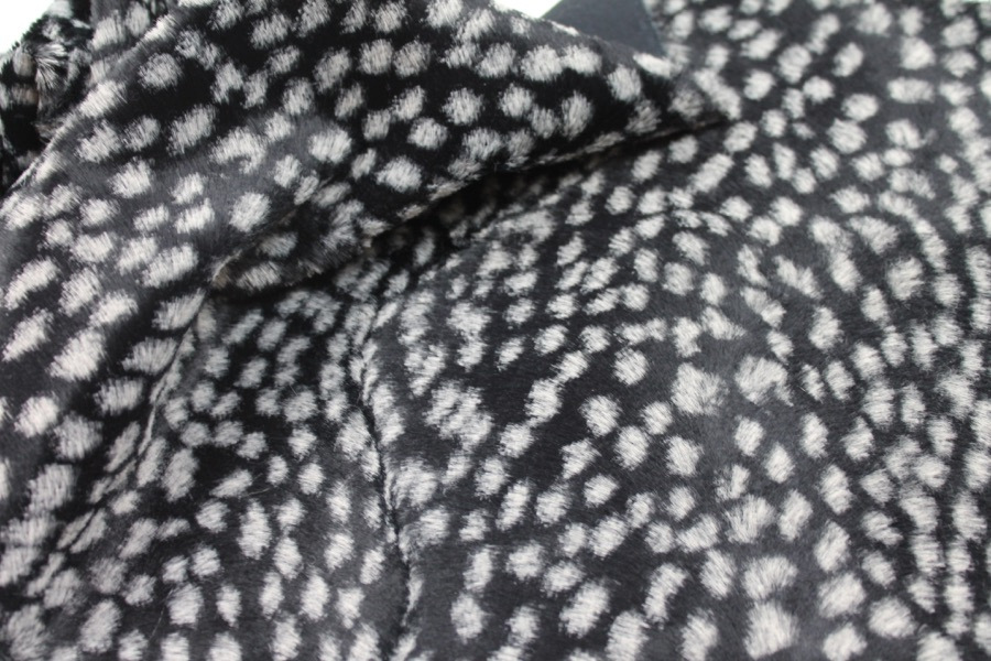Pony Skin - Black With White Spots fabric, image 3 of 6