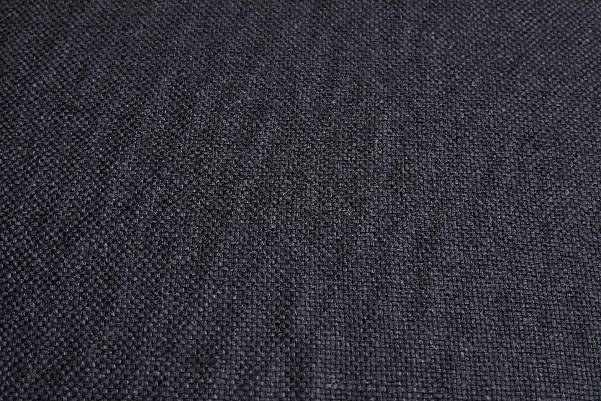 Raw Silk Basket Weave Matka - Black fabric, image 6 of 6