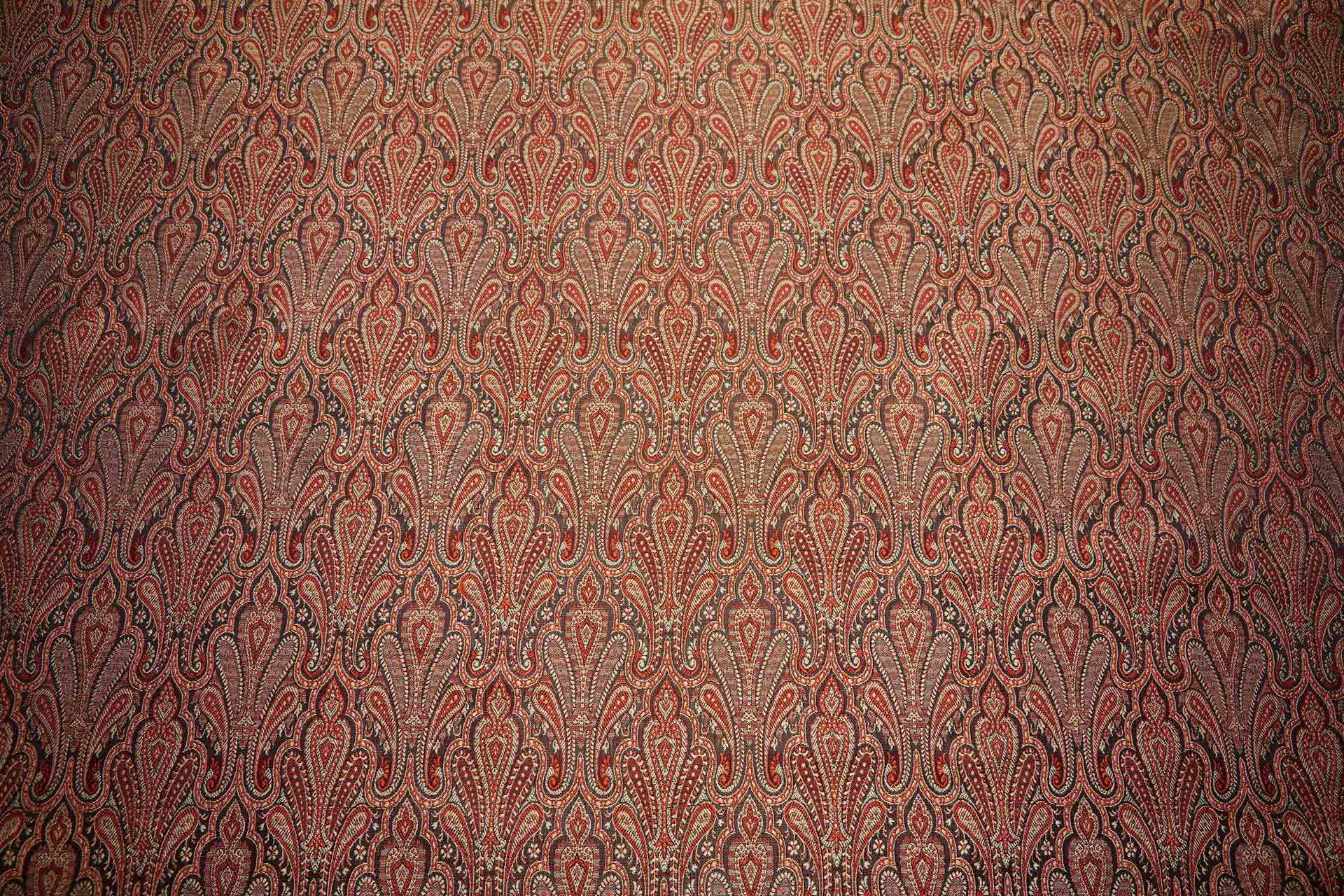Banaras Brocade - Straw, Orange and Black fabric, image 11 of 11