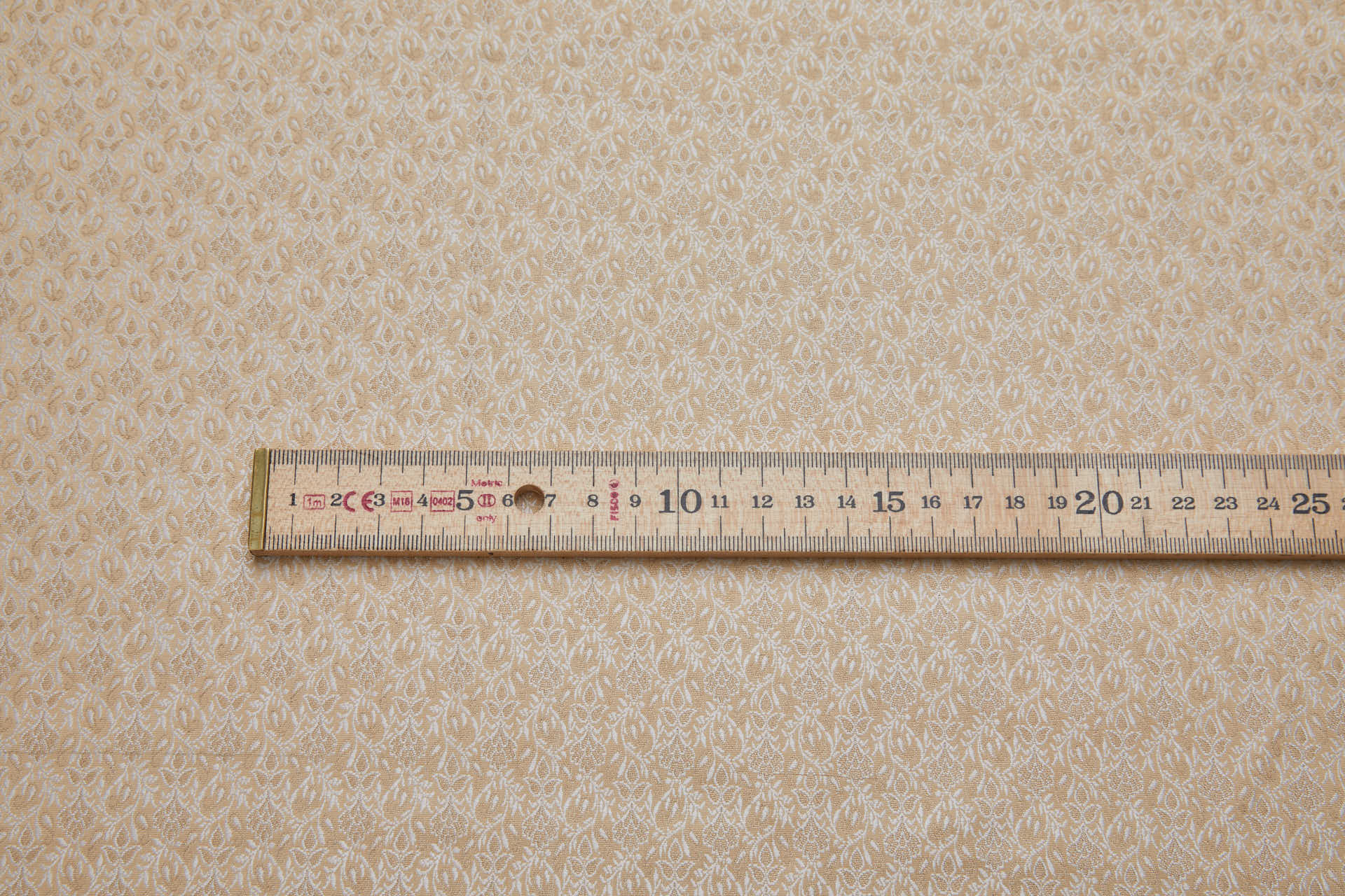 Small Pattern Banaras Brocade - Cream, Ivory & Gold fabric, image 9 of 9