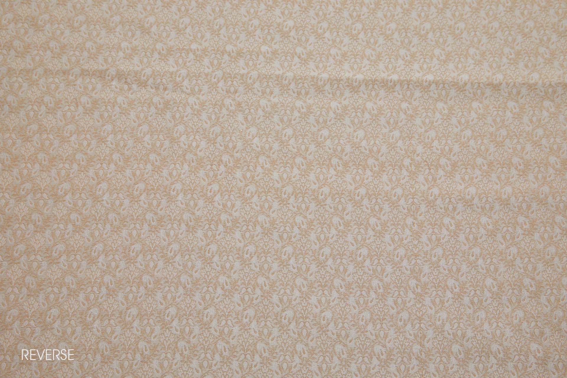 Small Pattern Banaras Brocade - Cream, Ivory & Gold fabric, image 5 of 9