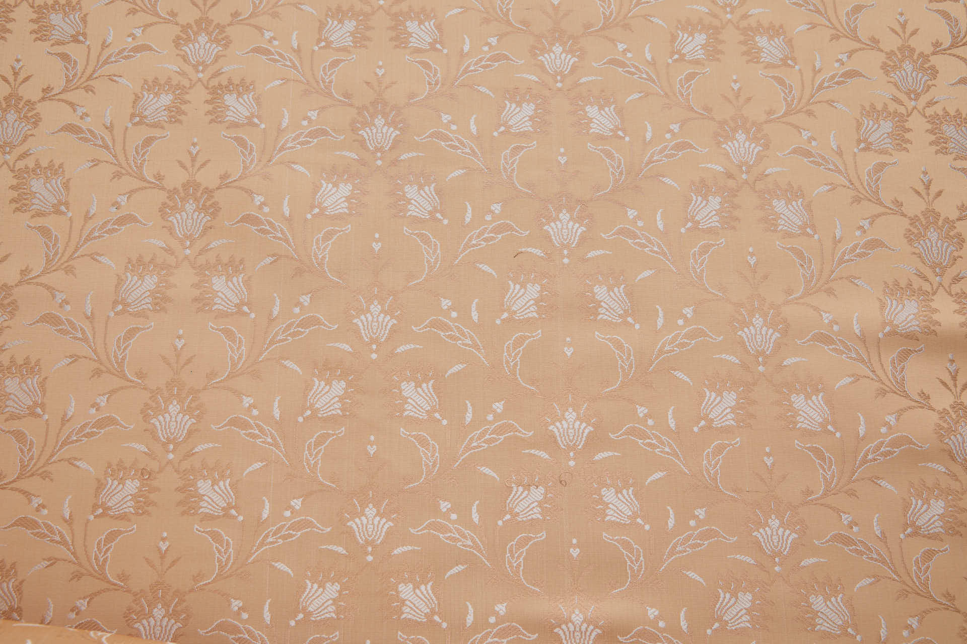 Banaras Brocade - Floral in Apricot Gold and Ivory fabric, image 4 of 10