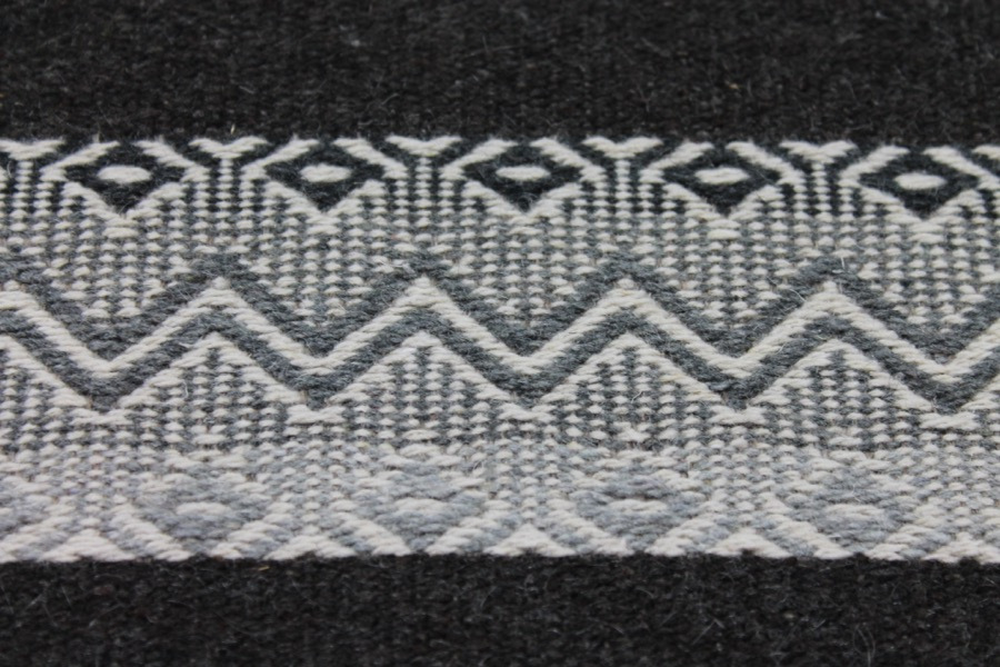 Stripe Wool - Dark Brown and Grey fabric, image 3 of 7