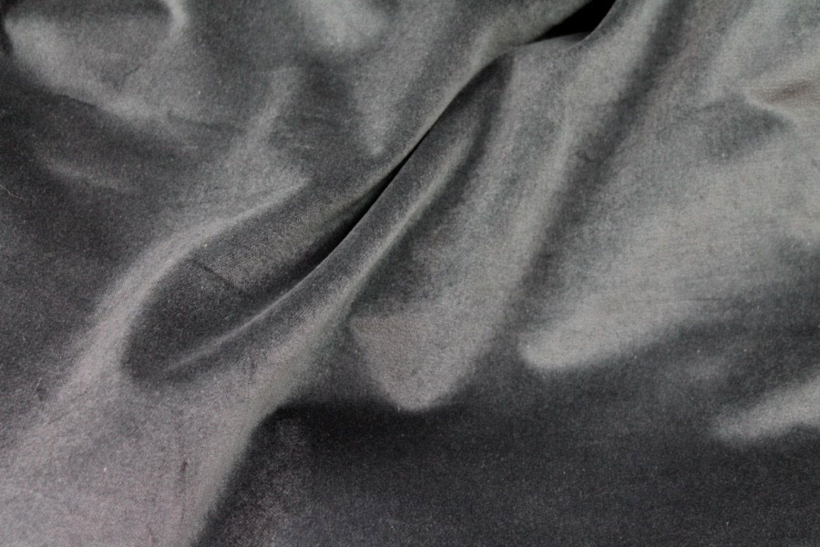 Cotton Velvet - Dark Grey fabric, image 5 of 6
