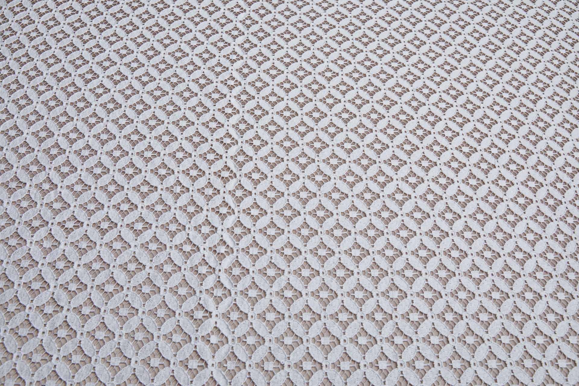 Lace Fabric - Moroccan Circles - Ivory, image 7 of 7