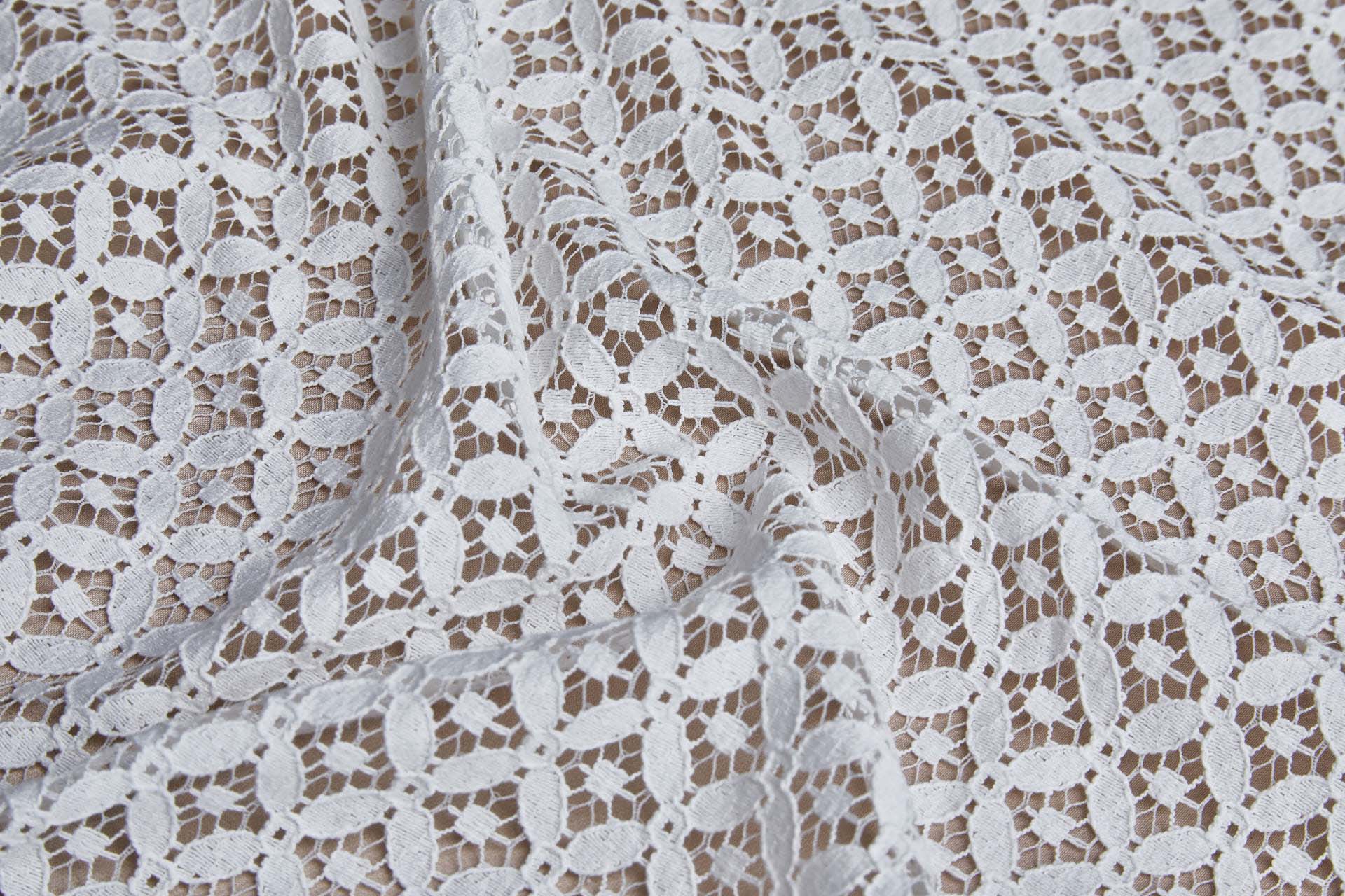 Lace Fabric - Moroccan Circles - Ivory, image 5 of 7