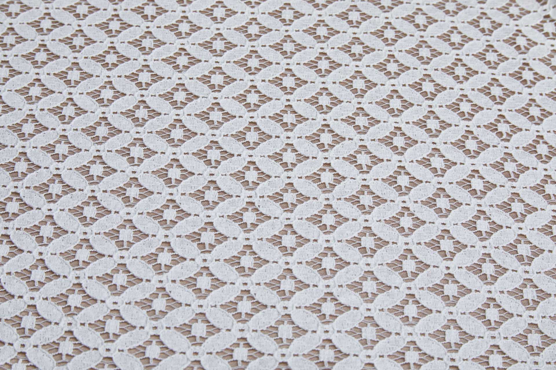 Lace Fabric - Moroccan Circles - Ivory, image 6 of 7