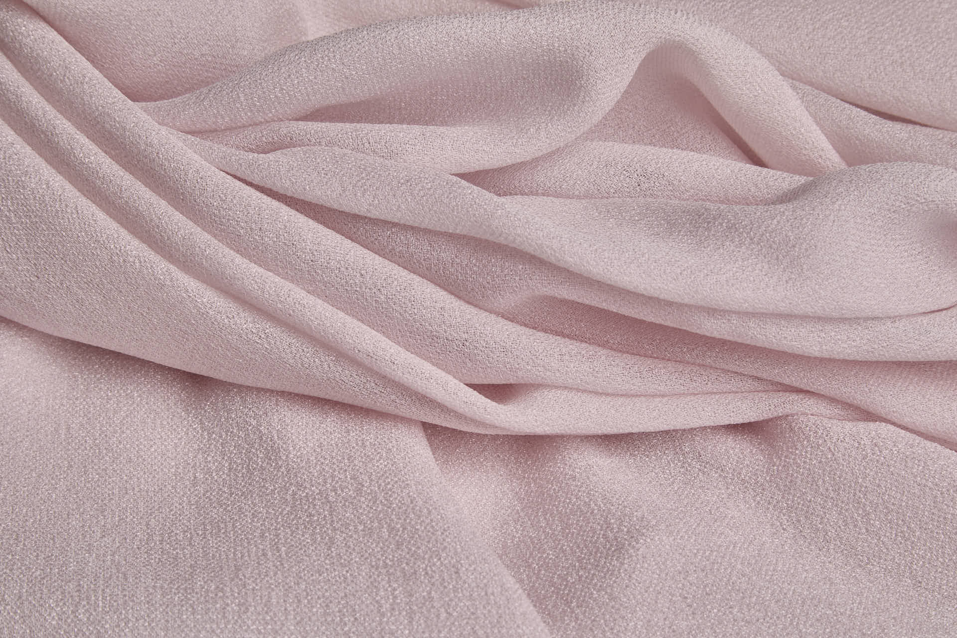 Shimmery Silk Blend Crepe - Oyster Pink fabric, image 2 of 6