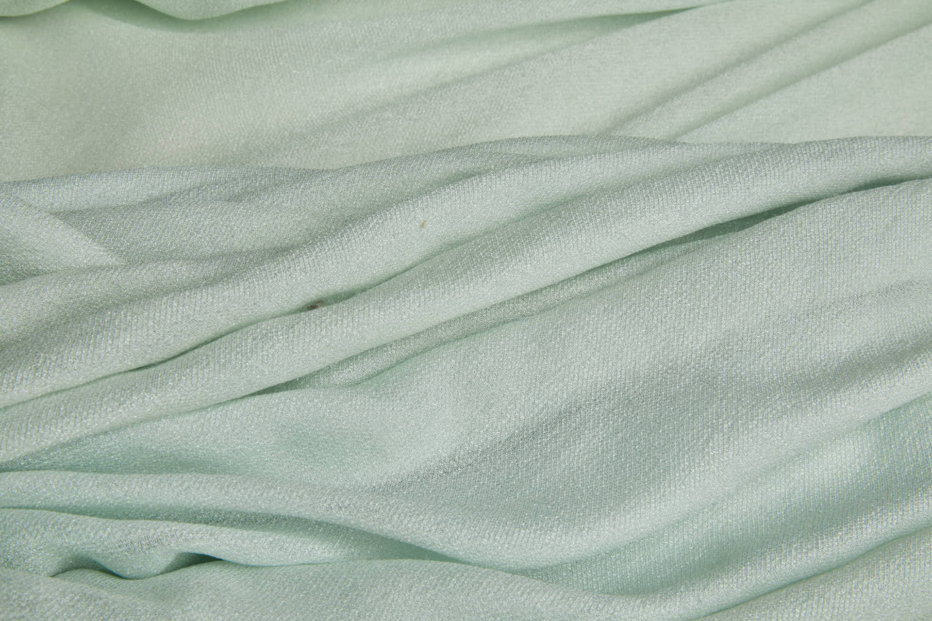 Shimmery Silk Blend Crepe - Sea Mist Green fabric, image 2 of 5