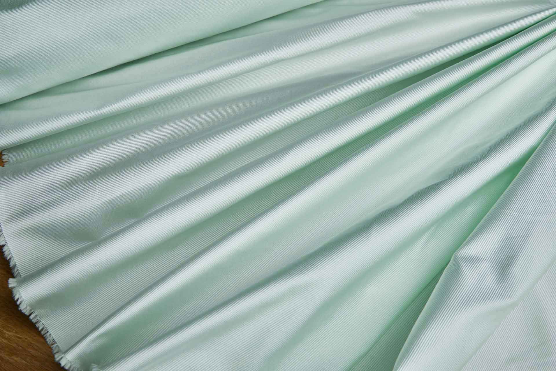 Pale Mint Polyester Grosgrain fabric