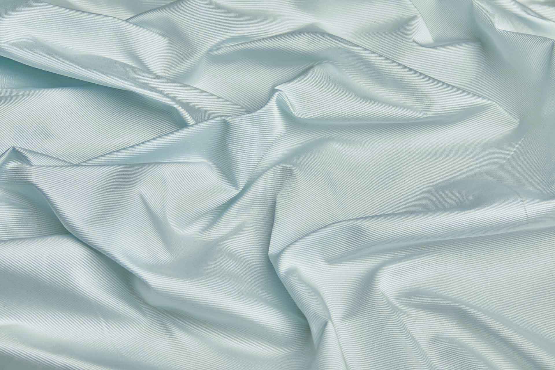 Palest Blue Polyester Grosgrain fabric, image 3 of 4