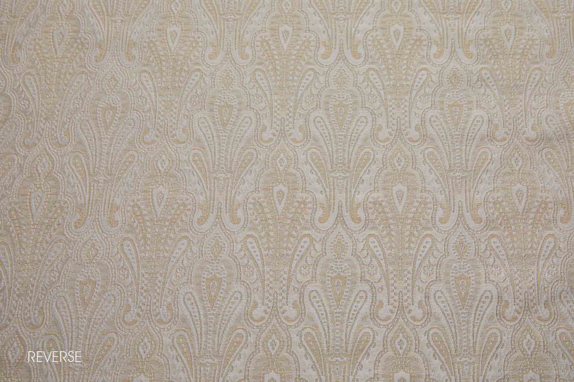 Banaras Brocade - Cream, Ivory and Gold fabric, image 7 of 10