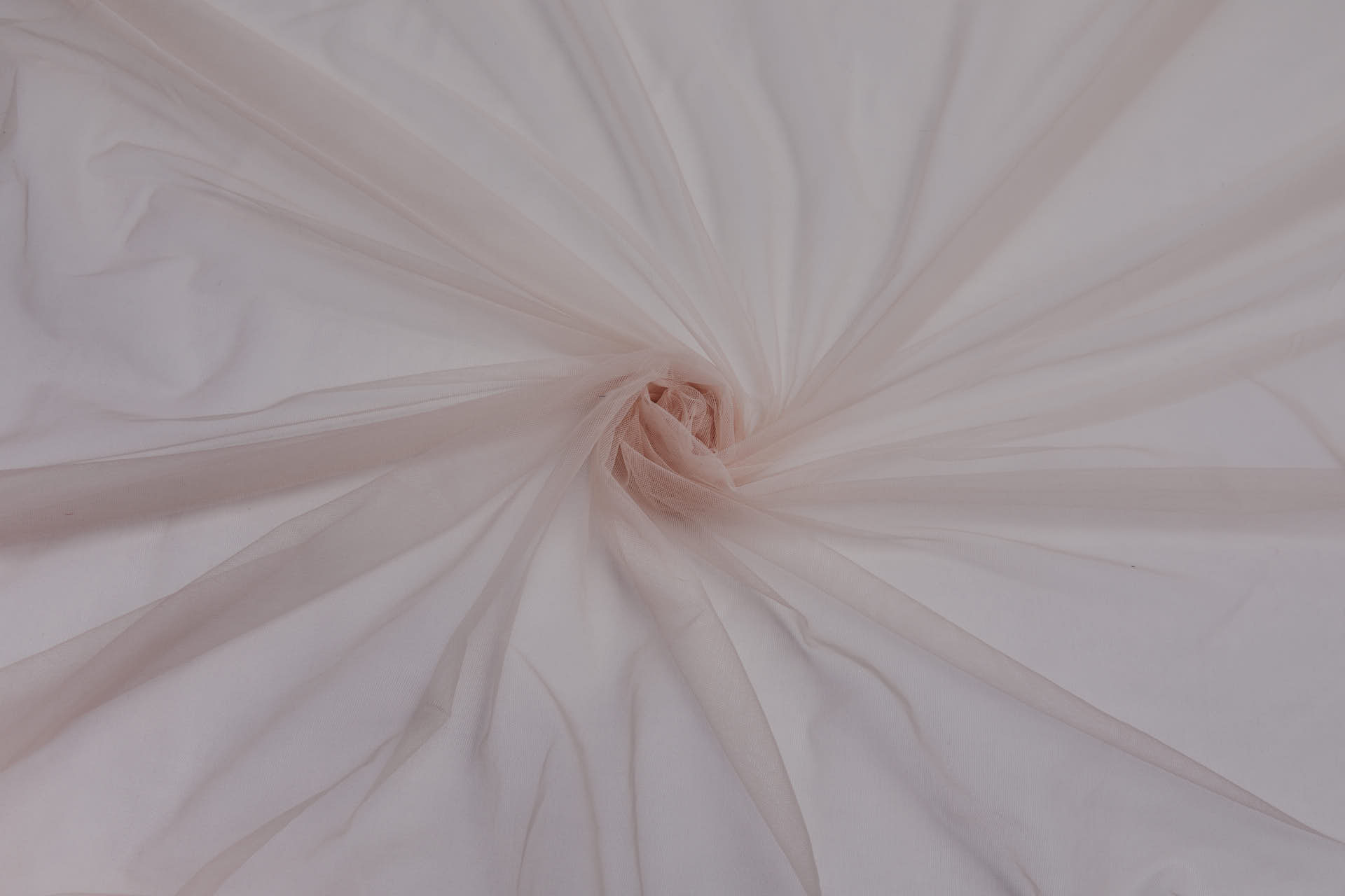 Stretch Illusion Tulle - Blush fabric