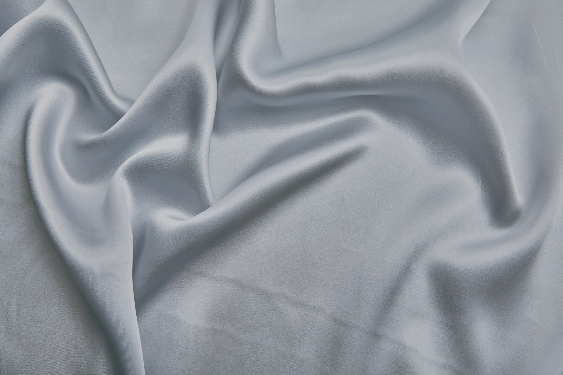 Silver Grey Silk Satin - 140cm wide fabric, image 7 of 7