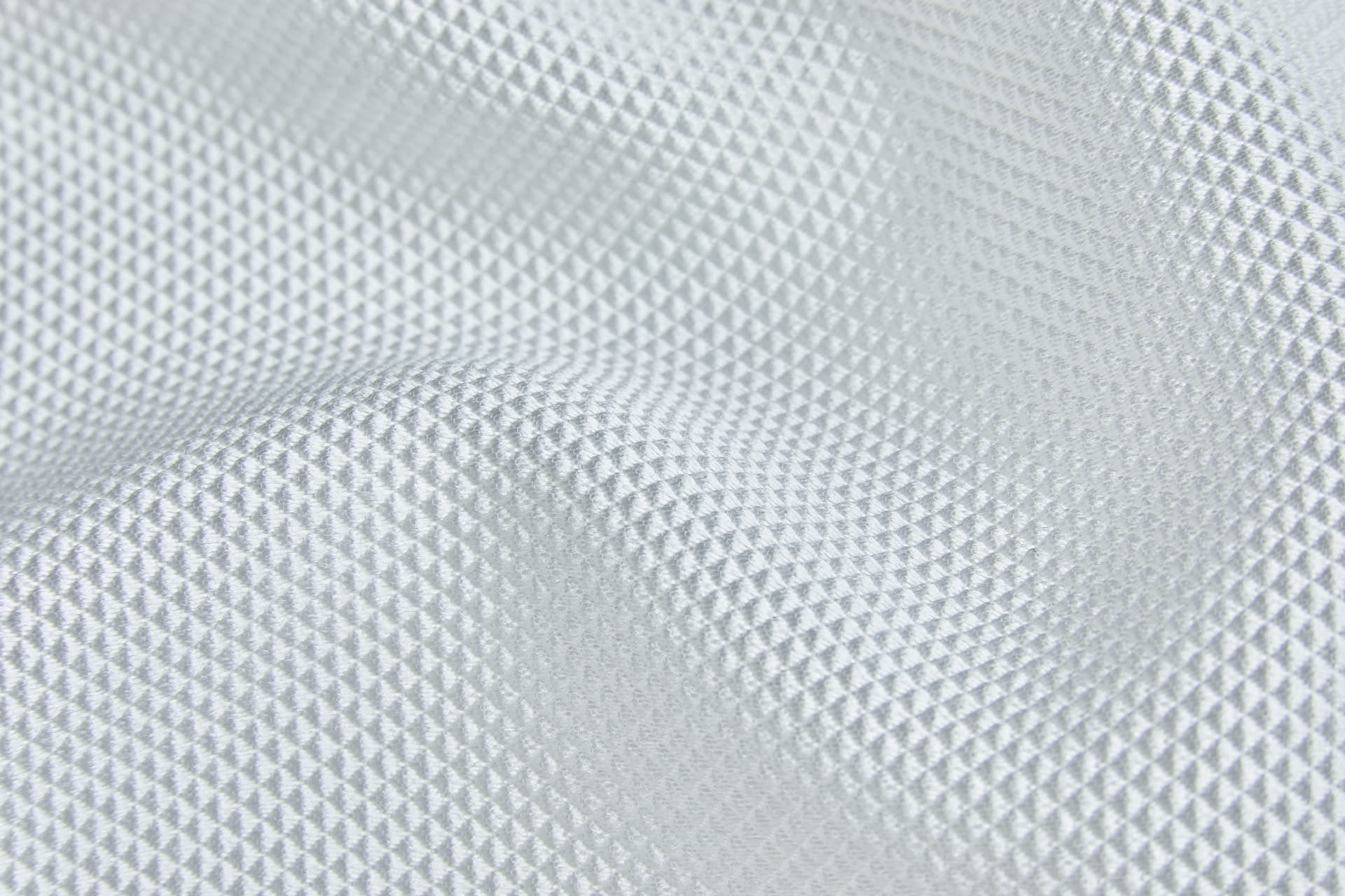 Mini Diamond Waffle Effect Jacquard - Ivory fabric, image 2 of 7