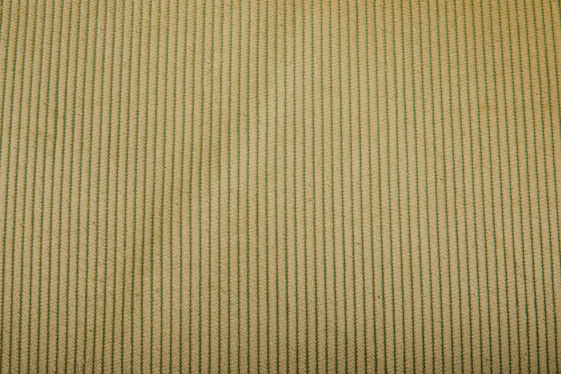 Wide Rib Corduroy - Mustard on Leaf Green fabric, image 6 of 7