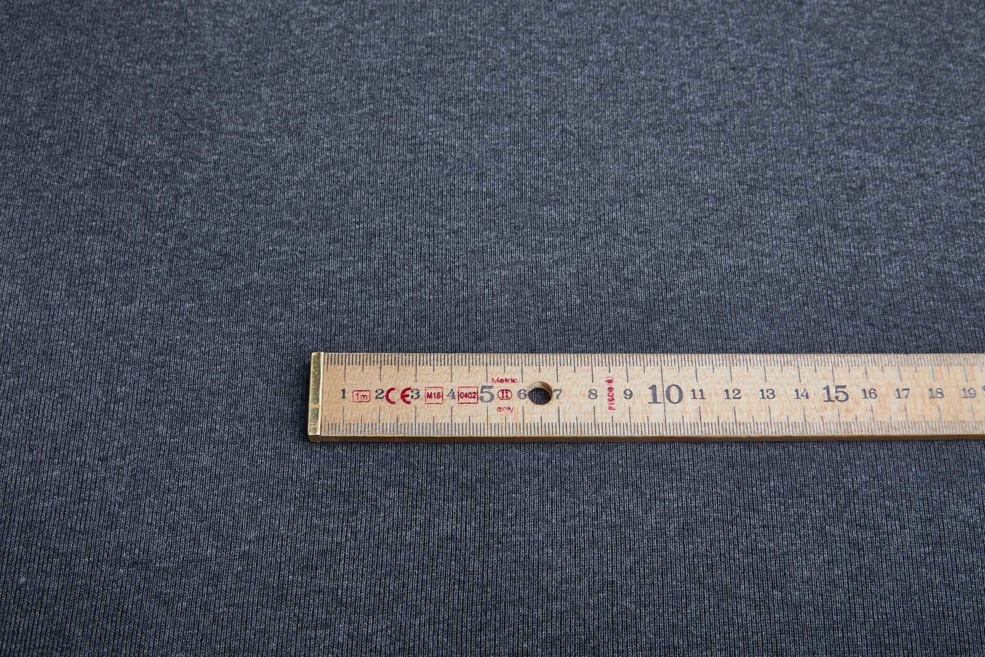 Fine Ribbing - Charcoal Grey fabric, image 5 of 5