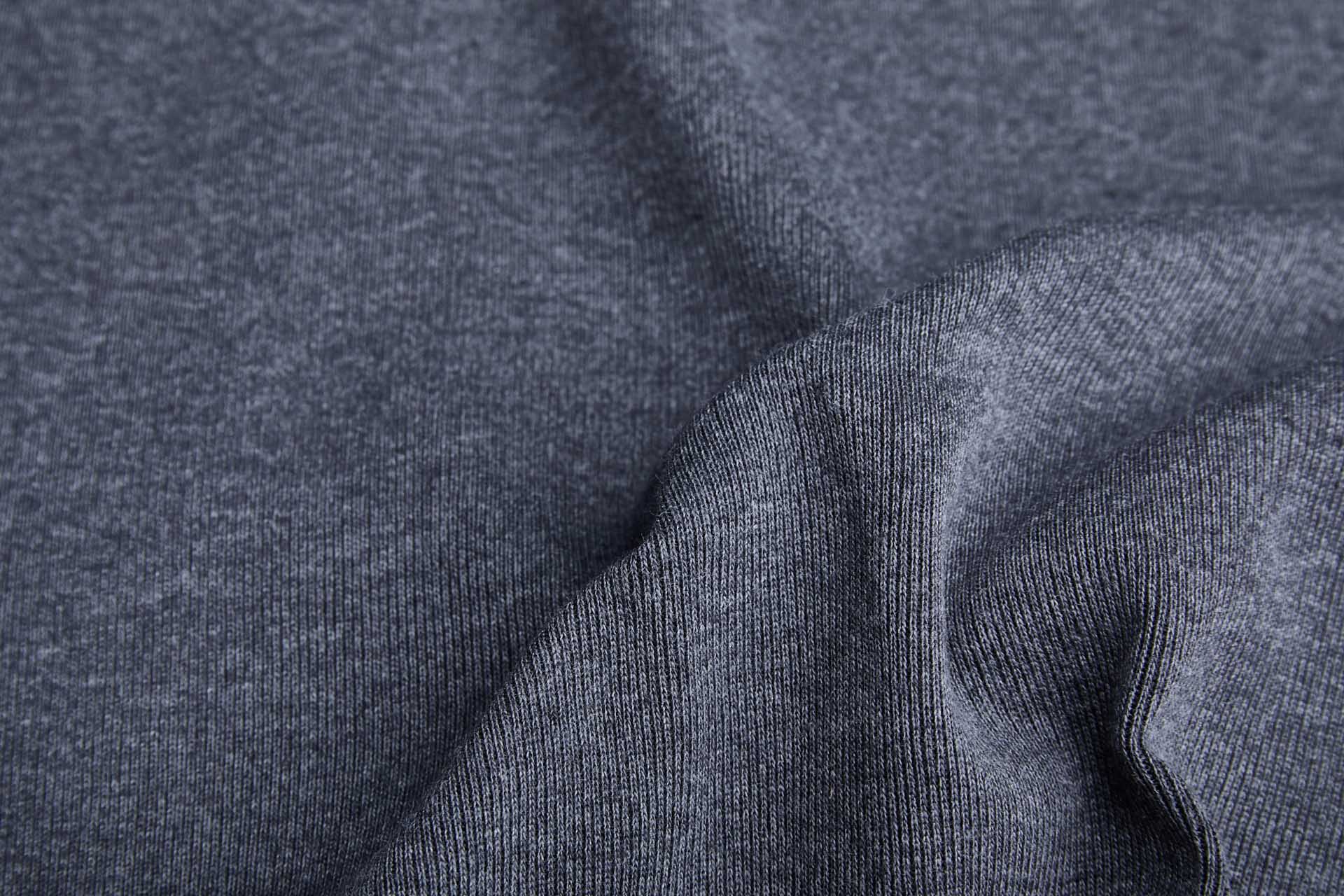 Fine Ribbing - Charcoal Grey fabric