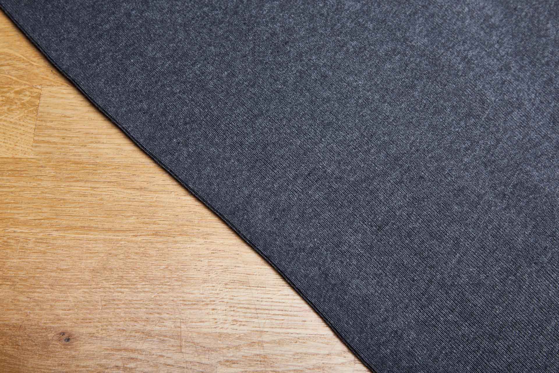 Fine Ribbing - Charcoal Grey fabric, image 3 of 5
