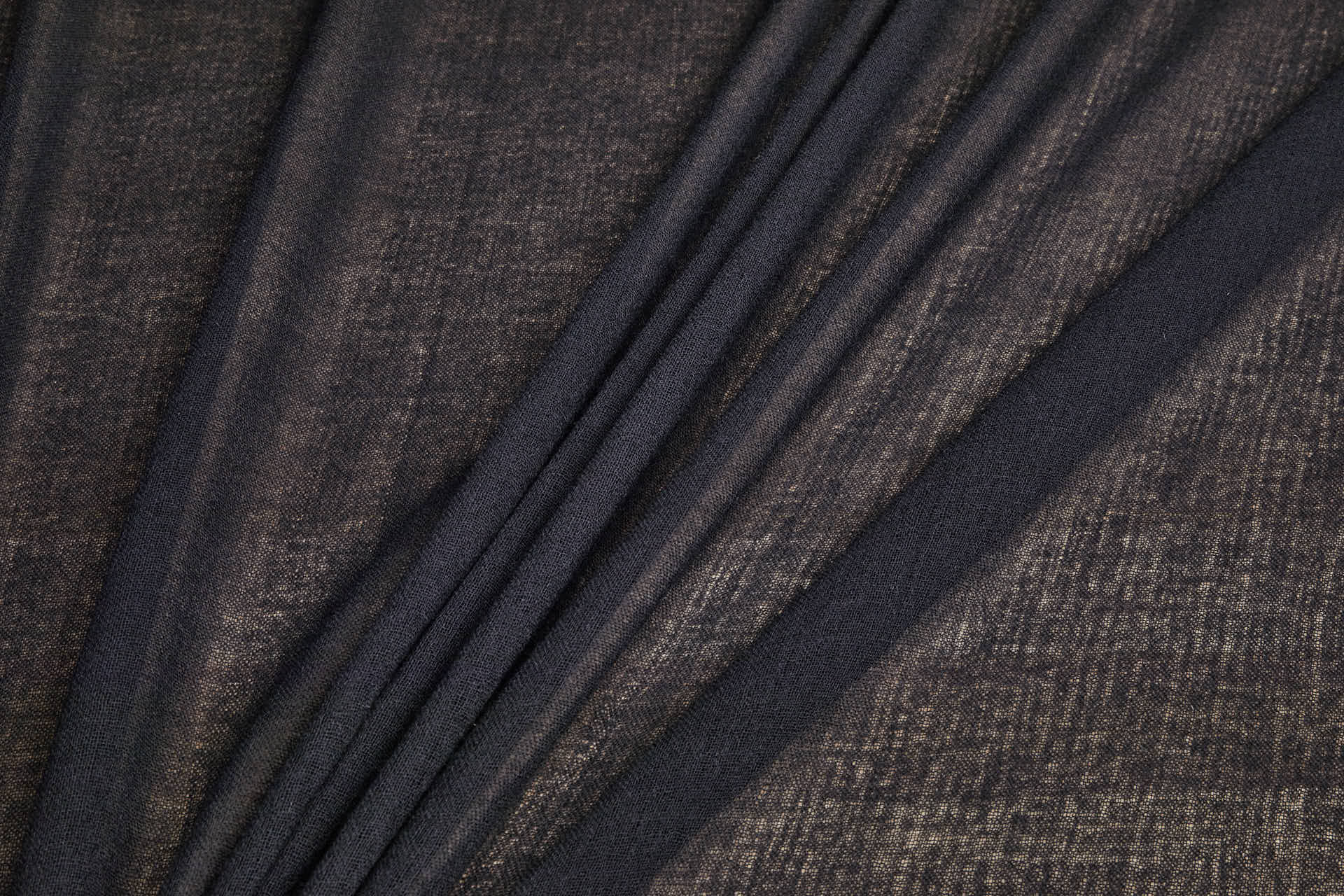 Wool Crepe Muslin - Black fabric, image 7 of 8