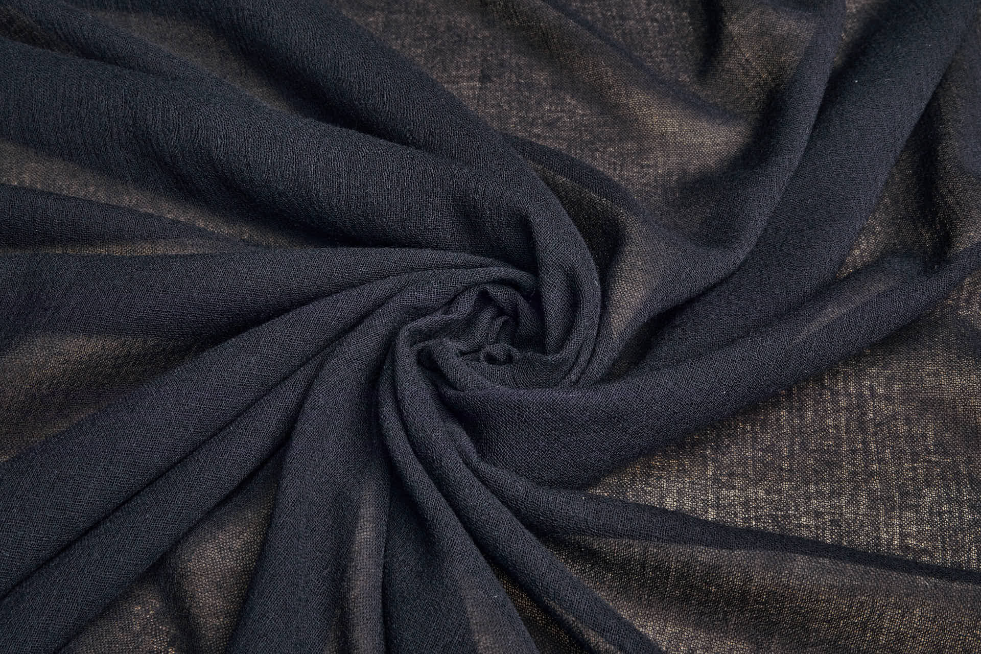 Wool Crepe Muslin - Black fabric, image 5 of 8