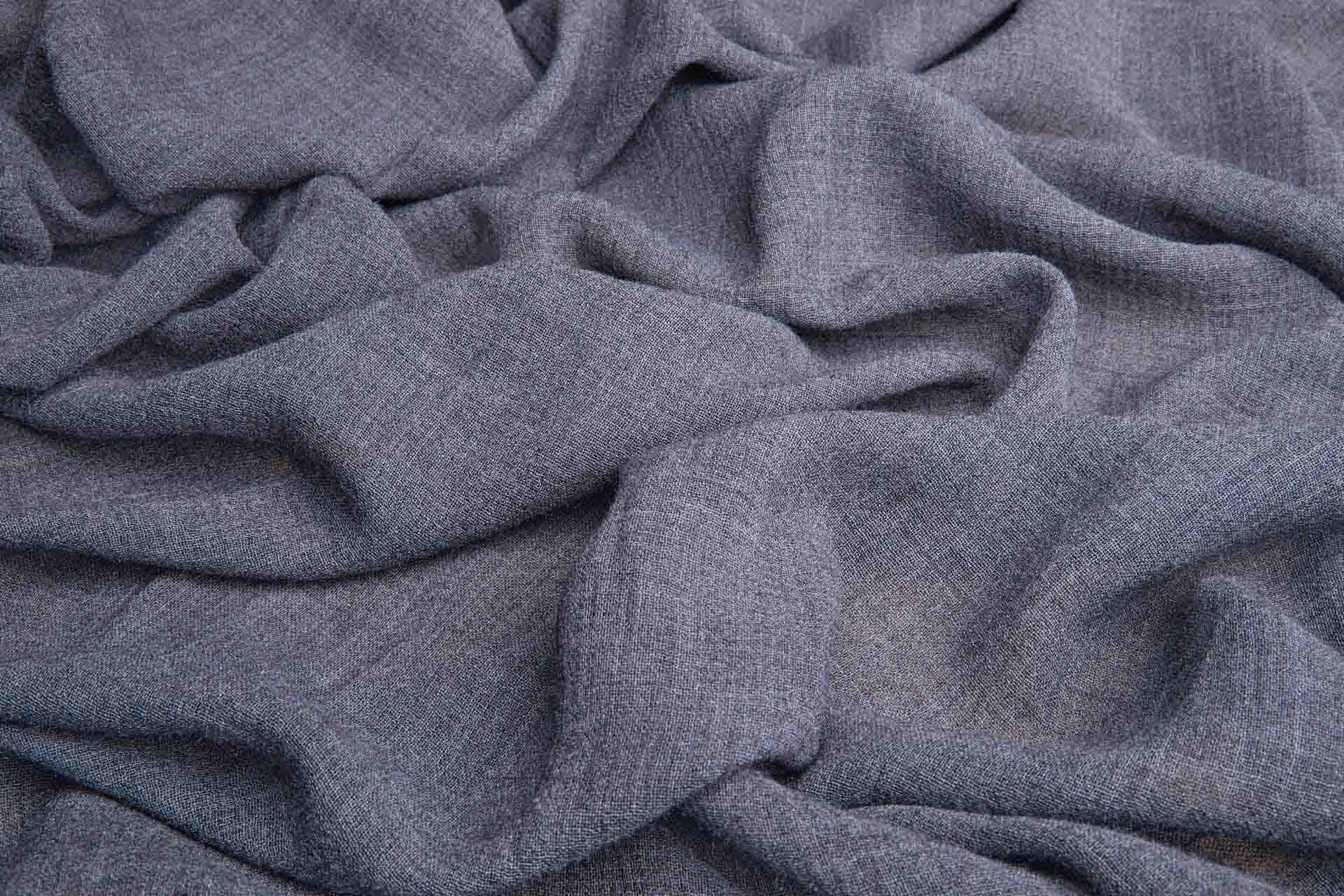 Wool Muslin - Marl Charcoal Grey fabric, image 2 of 4