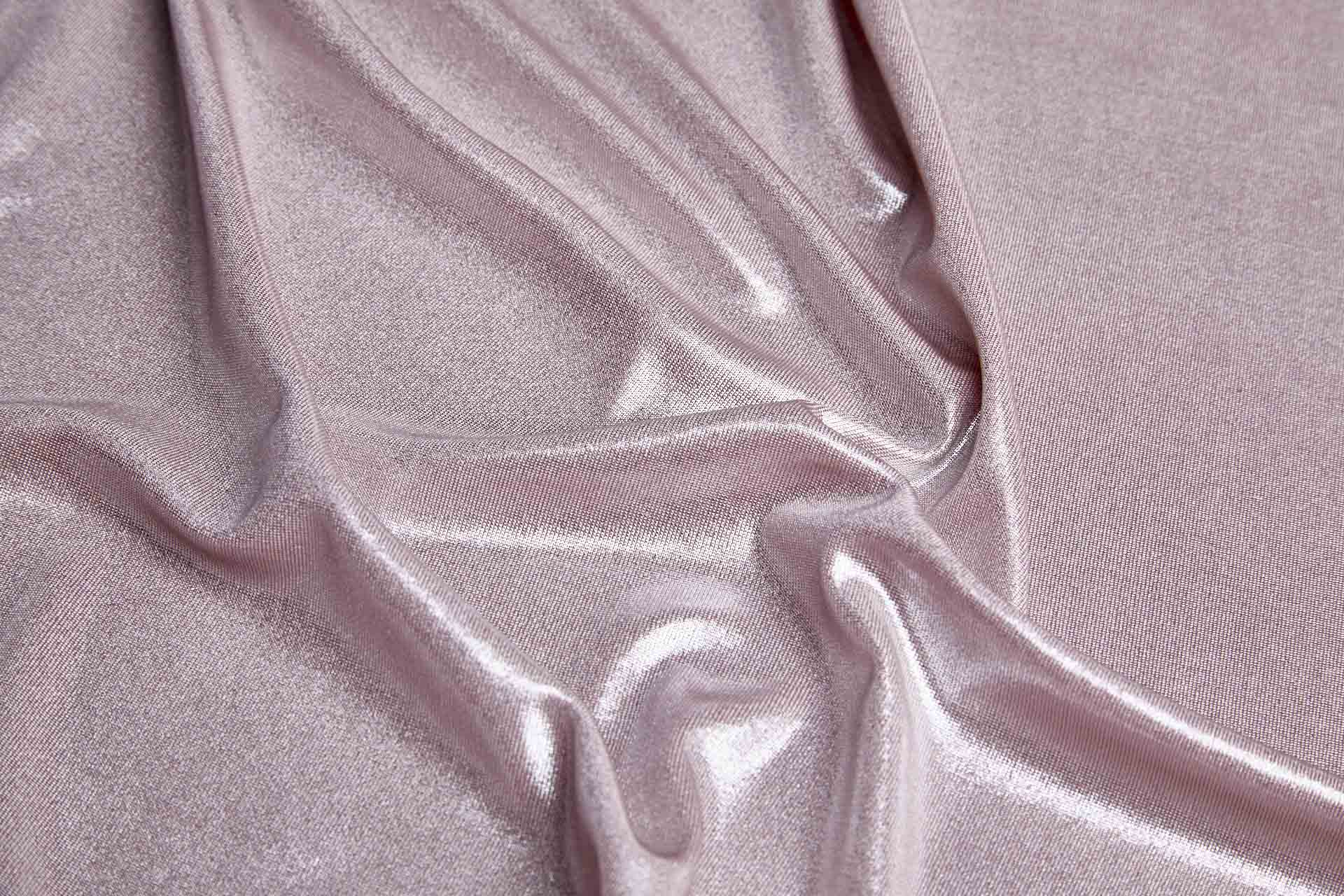 Slinky Jersey - Pale Pink Metallic Foil fabric, image 2 of 5