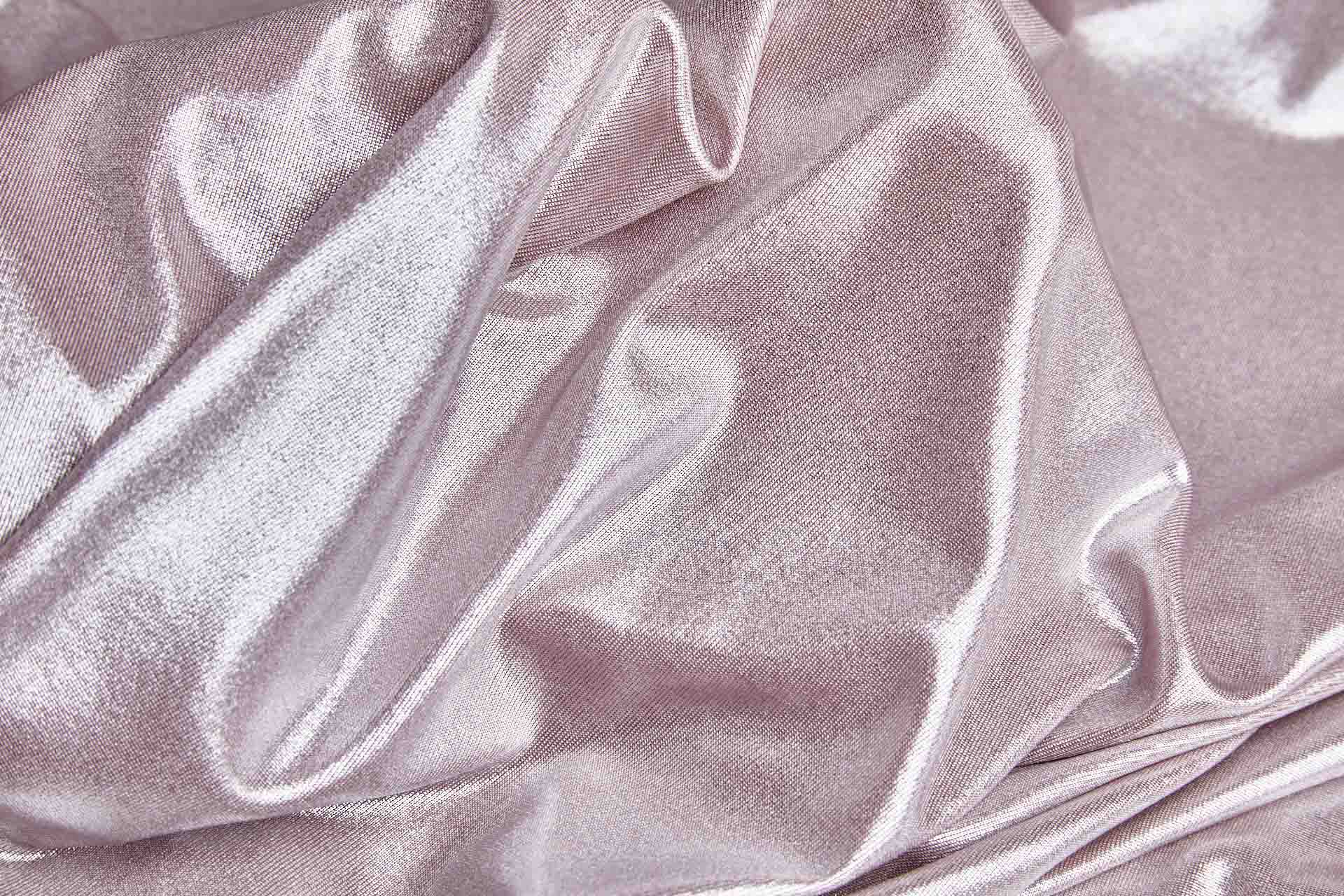 Slinky Jersey - Pale Pink Metallic Foil fabric, image 3 of 5