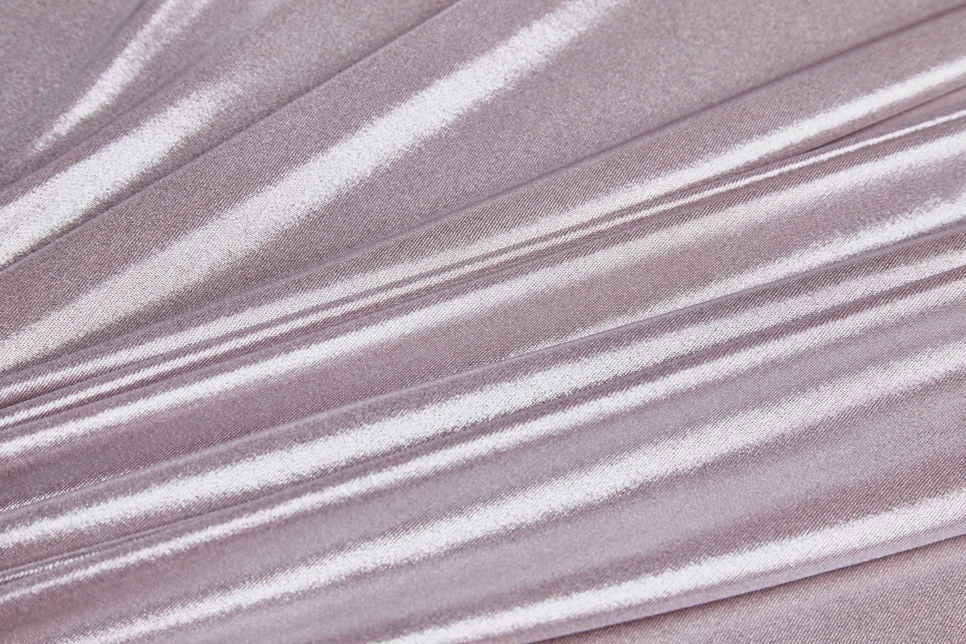 Slinky Jersey - Pale Pink Metallic Foil fabric, image 4 of 5