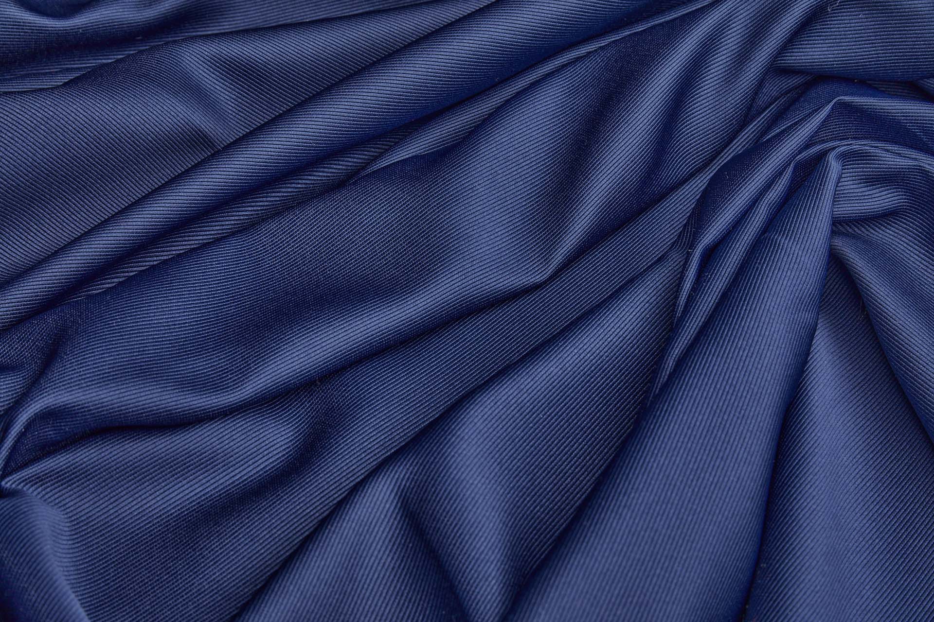 Navy Polyester Grosgrain fabric, image 4 of 5