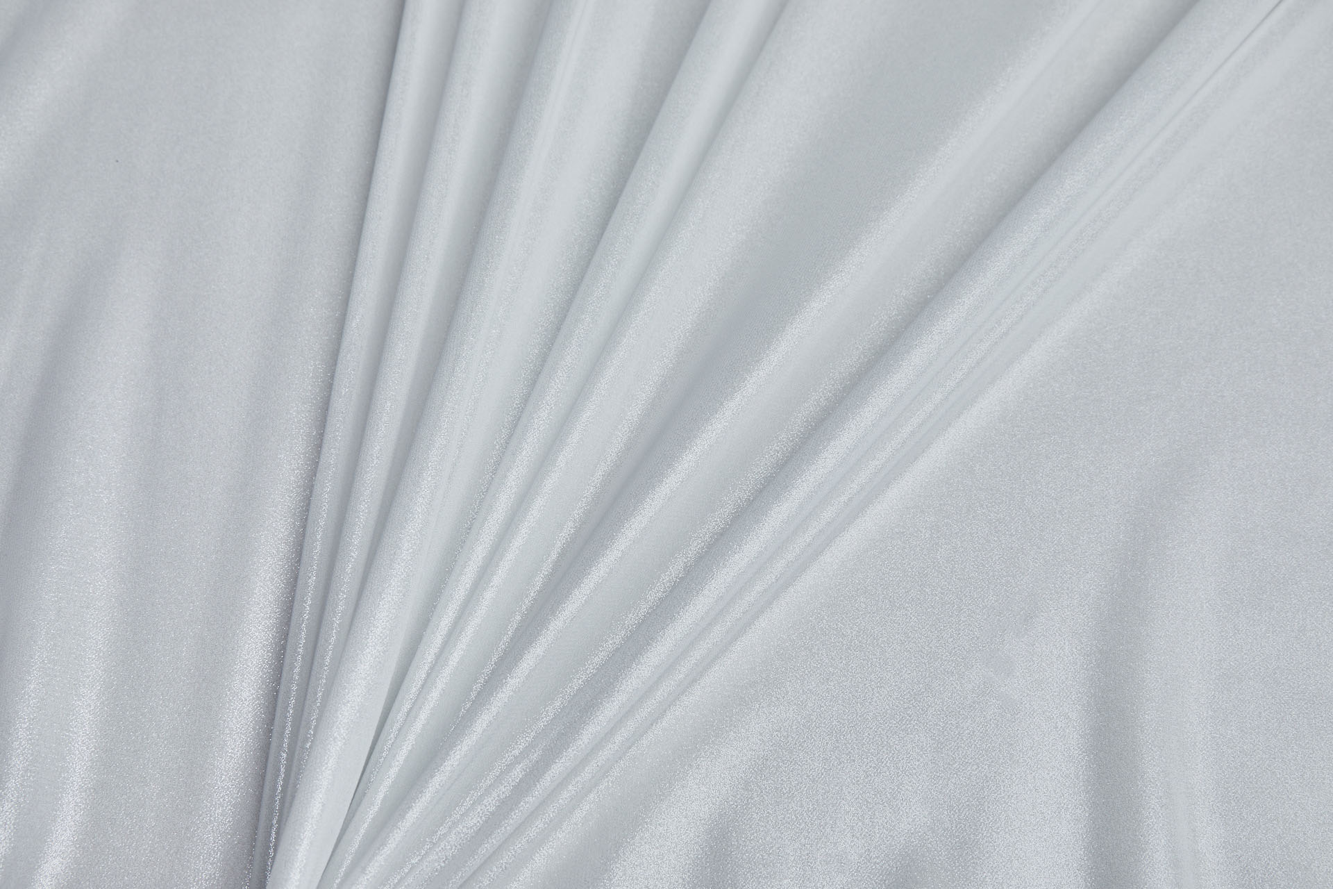 Shimmery Silver Foil Printed Chiffon in Ivory fabric, image 2 of 5